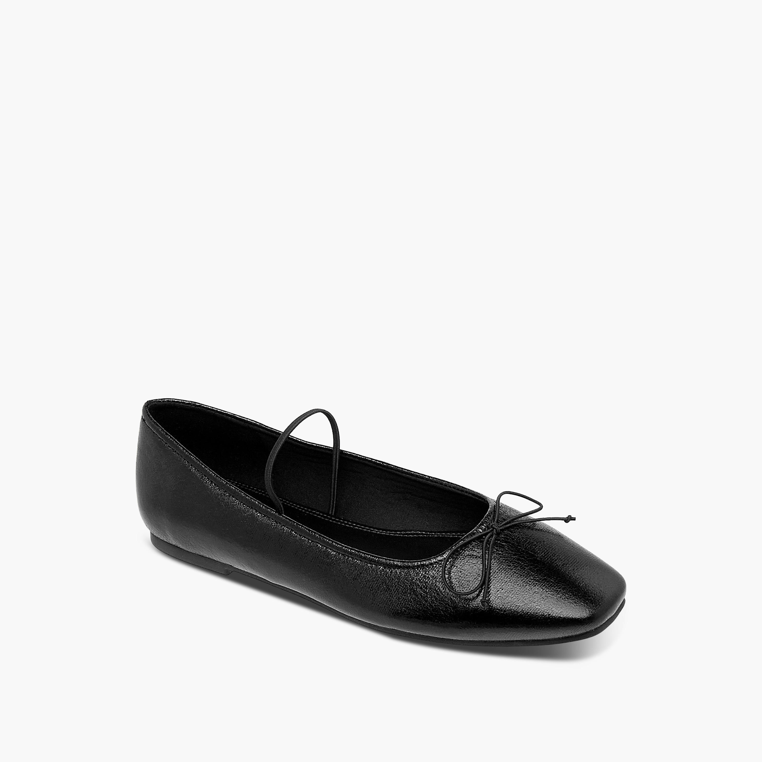 Celeste Women's Bow Applique Ballerina Shoes with Elasticated Strap-women-shoes-flats-ballerinas-image-2