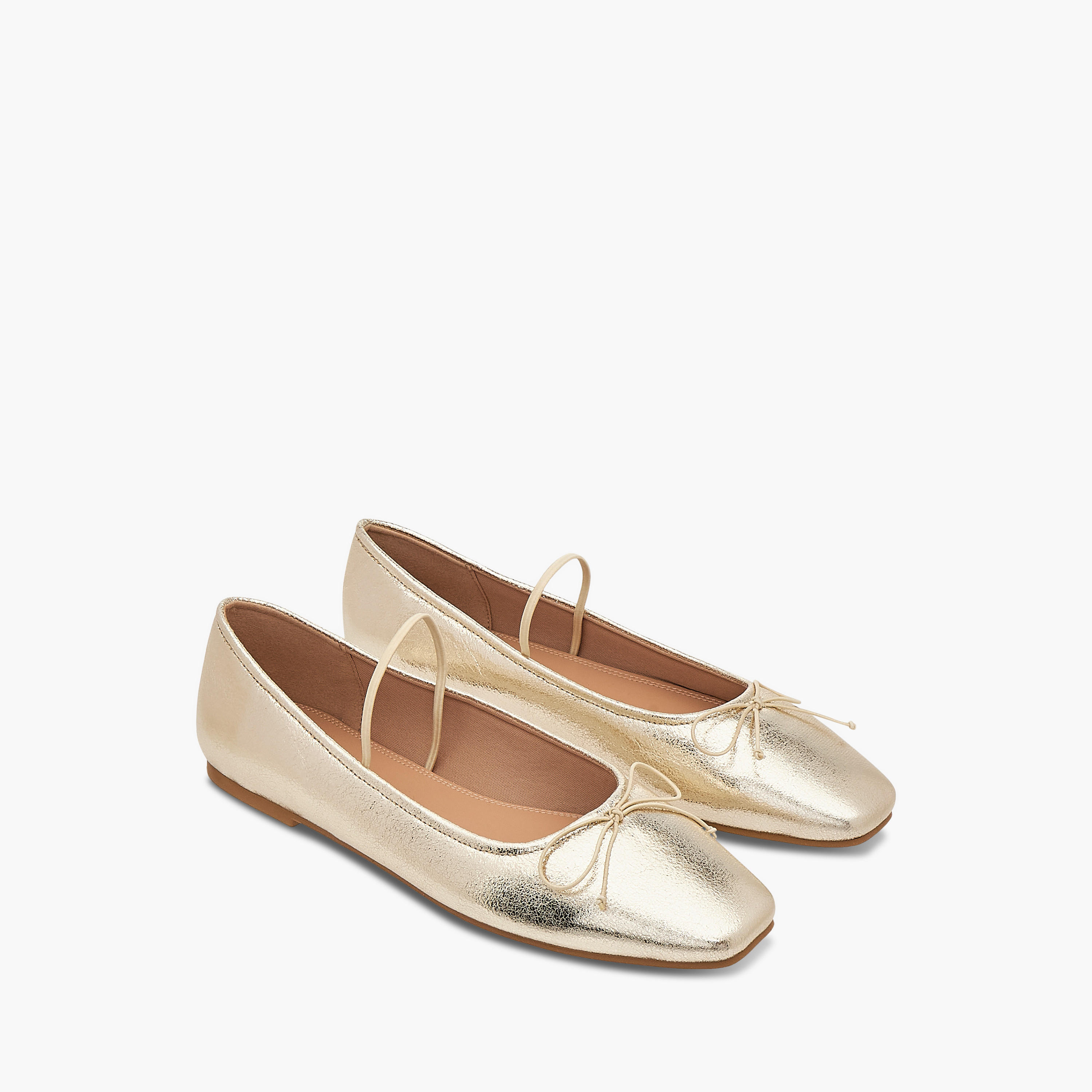 حذاء باليرينا بحزام مطاطي وزخارف فيونكة للنساء من سيليست-women-shoes-flats-ballerinas-image-1