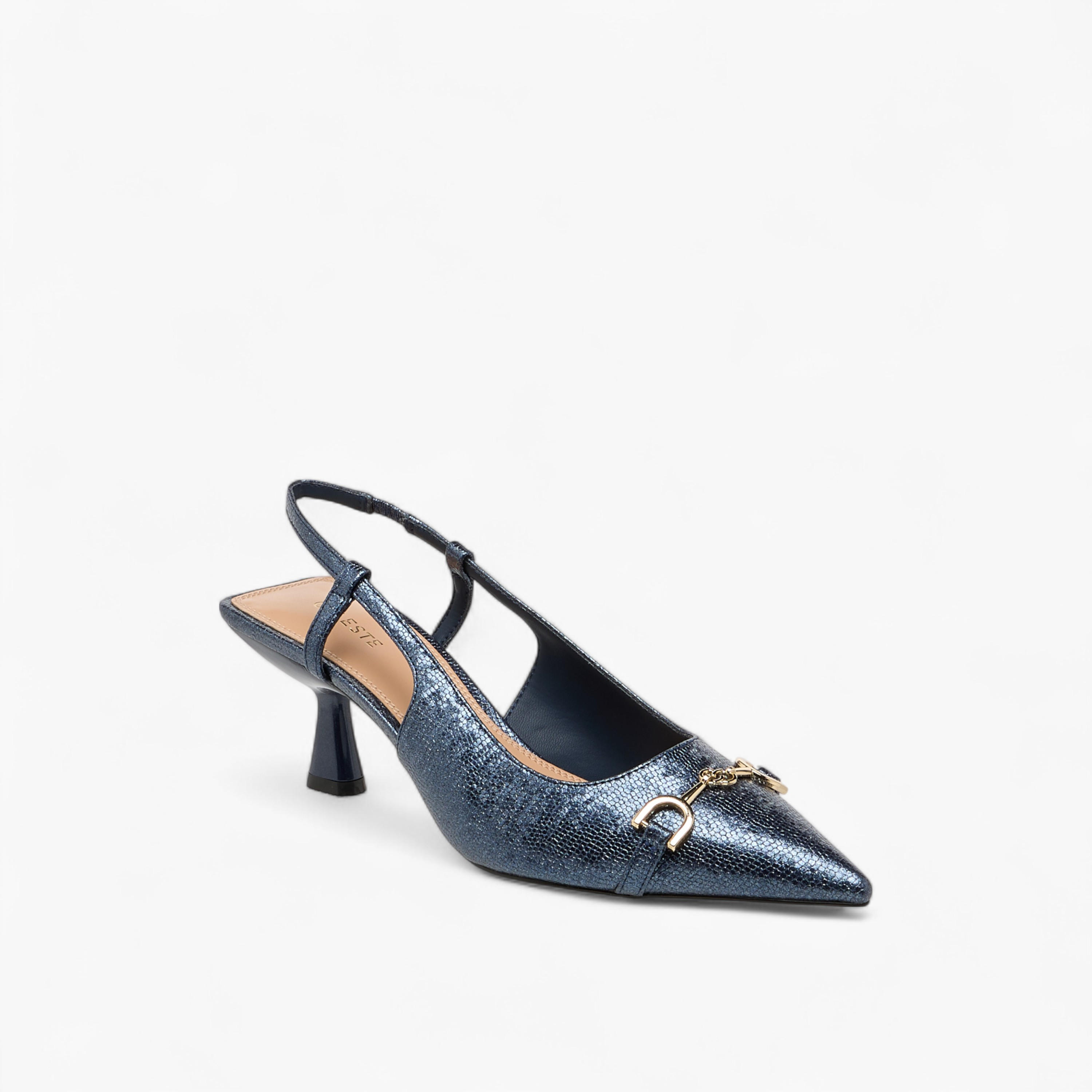 Celeste Women's Metal Accent Slingback Shoes with Kitten Heels-women-shoes-heels-image-2