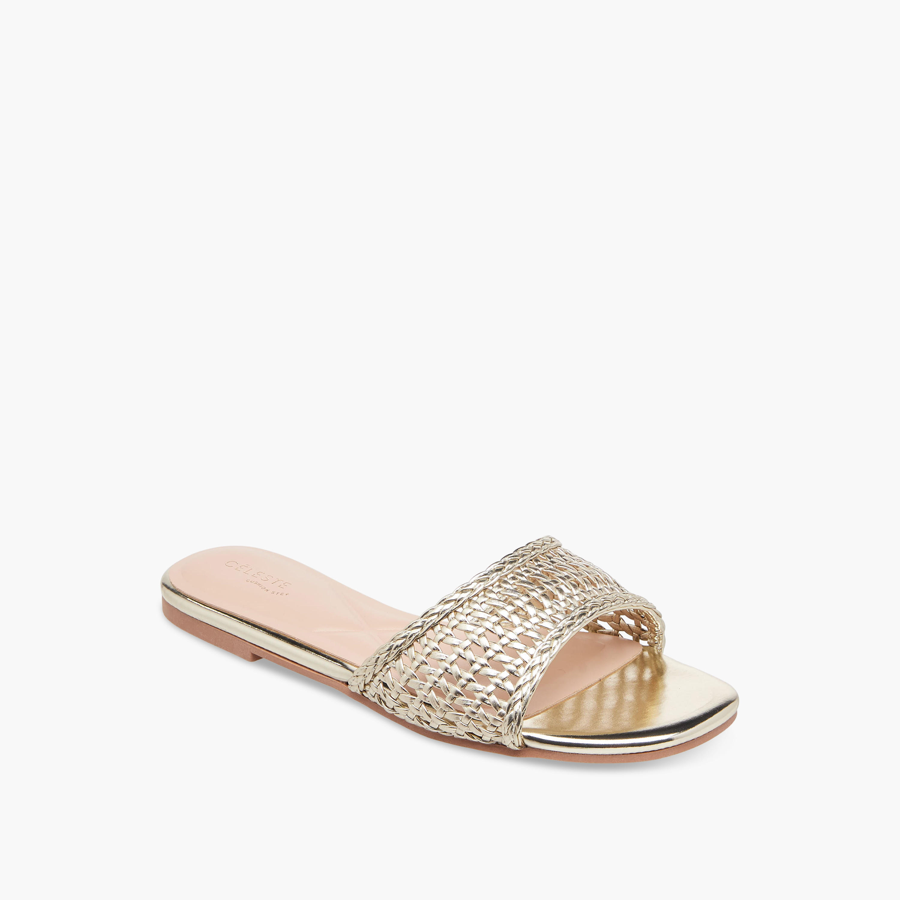 Celeste Women Weave Textured Flat Sandals-women-shoes-flats-sandals-image-3