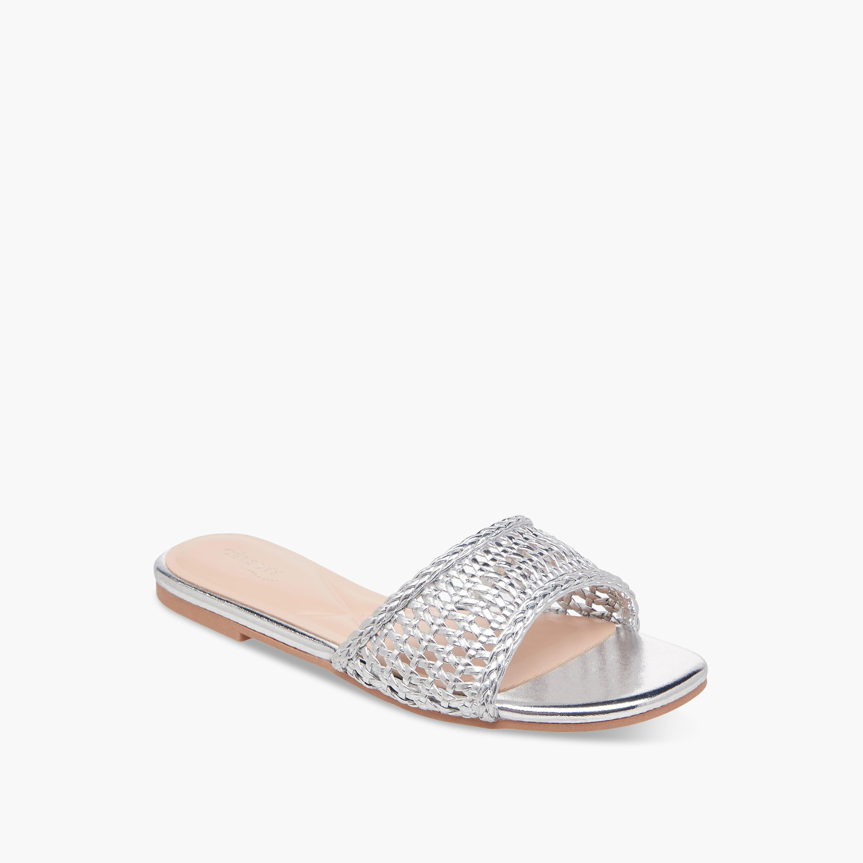 Celeste Women Weave Textured Flat Sandals-women-shoes-flats-sandals-image-2