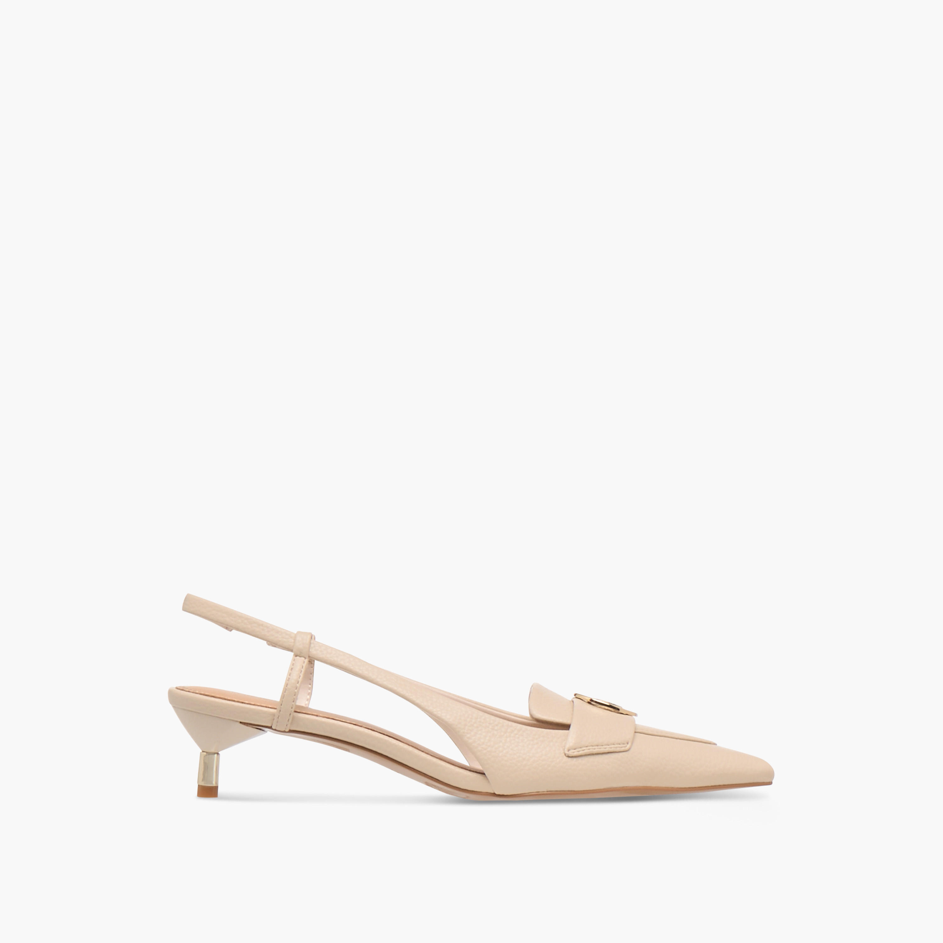حذاء بزينة معدن وحزام خلفي وكعب صغير من بابريكا-women-shoes-sandals-heeled-image-3