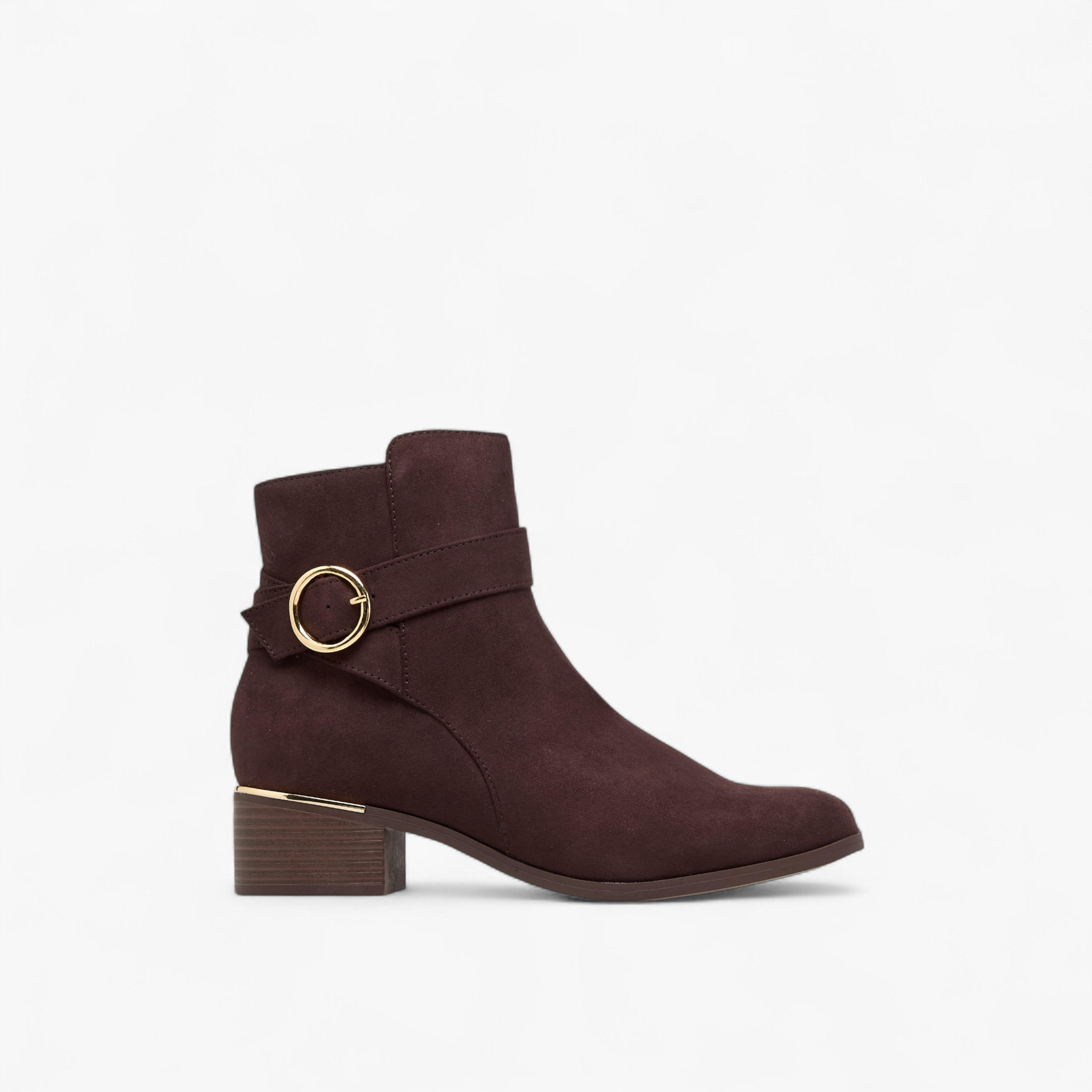 Flora Bella Solid Ankle Boots with Zip Closure-women-shoes-boots-image-3