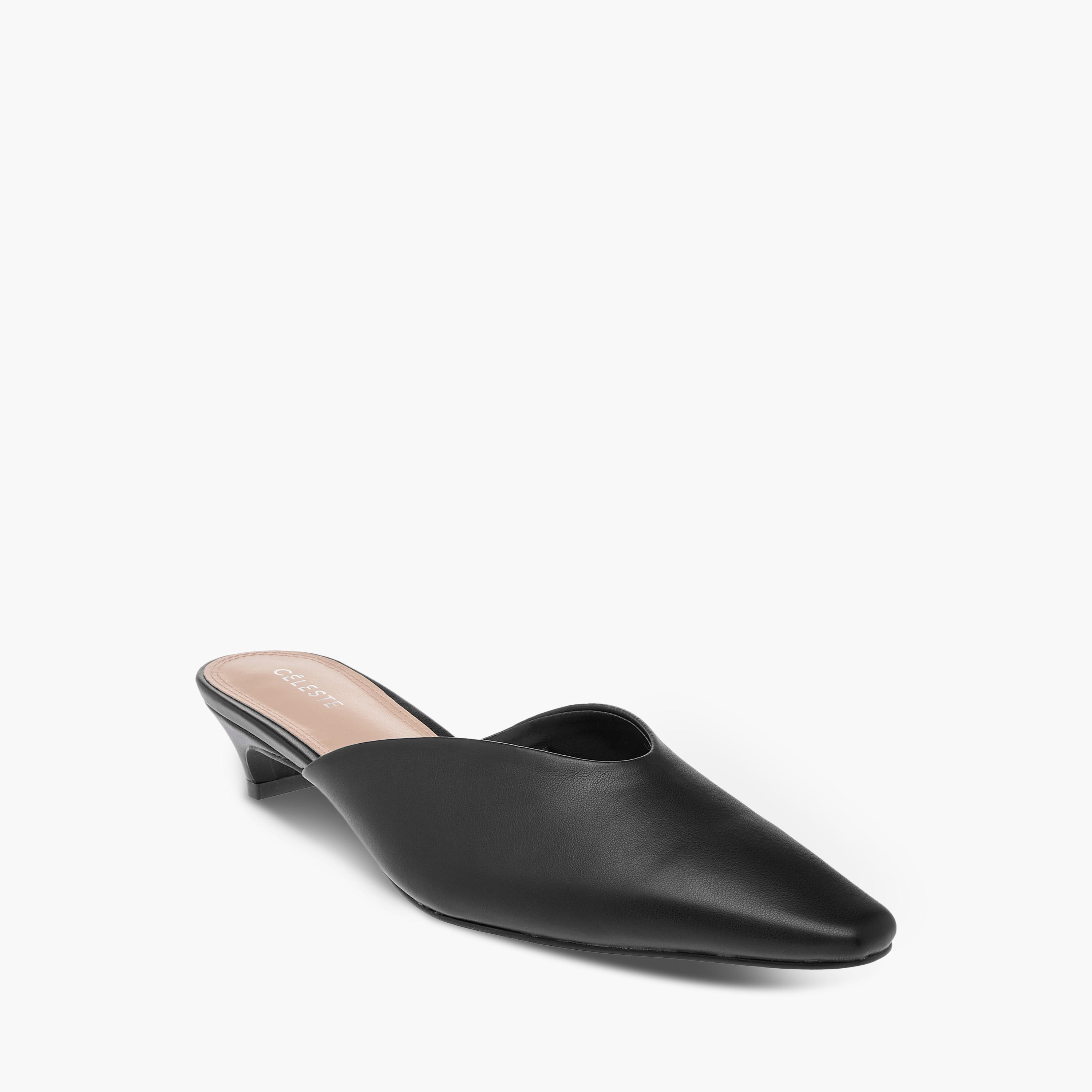 حذاء ميول سادة سهل الارتداء بمقدمة مدببة وكعب صغير للنساء من سيليست-women-shoes-heels-image-2