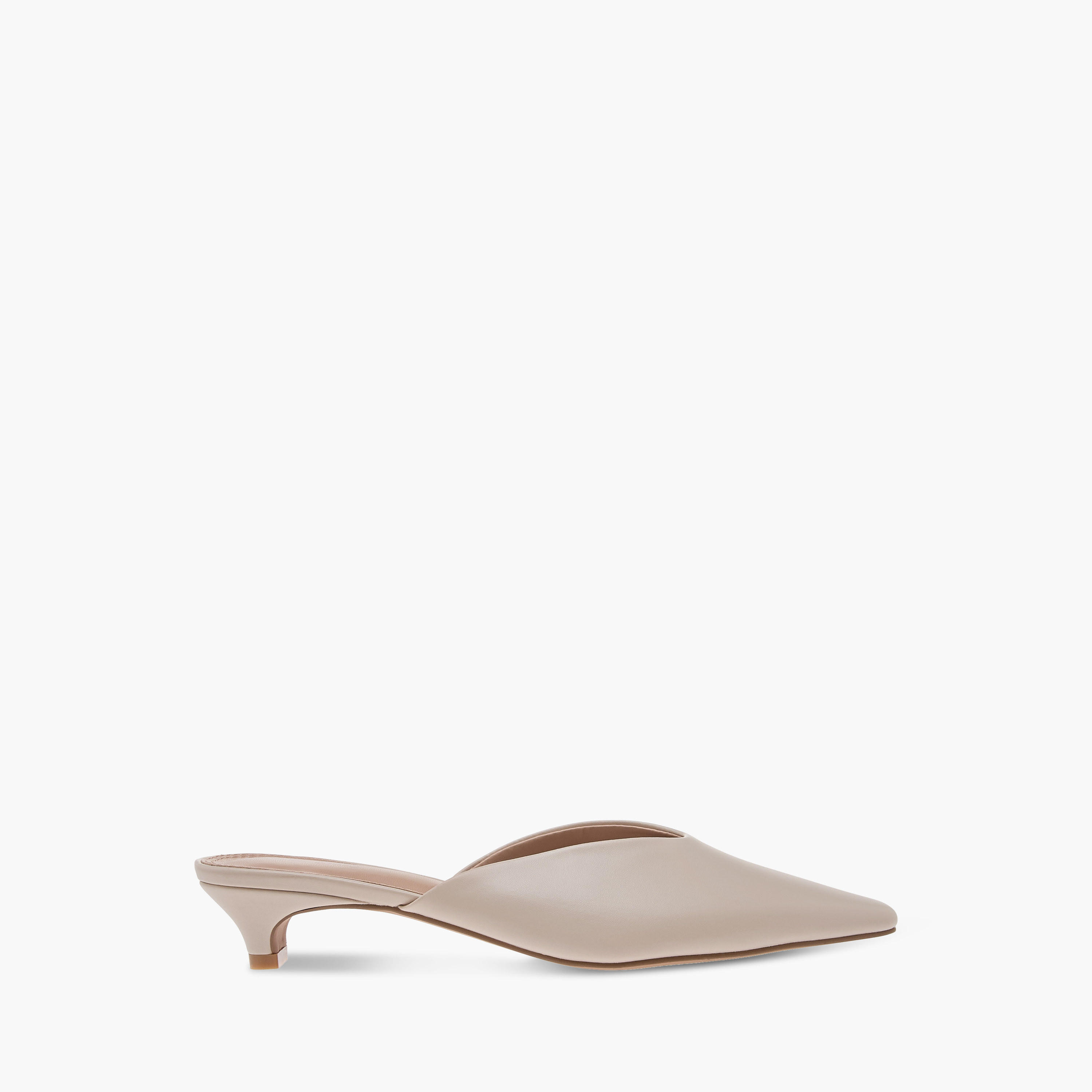 Celeste Women's Solid Pointed Toe Slip-On Mules with Kitten Heels-women-shoes-heels-image-3