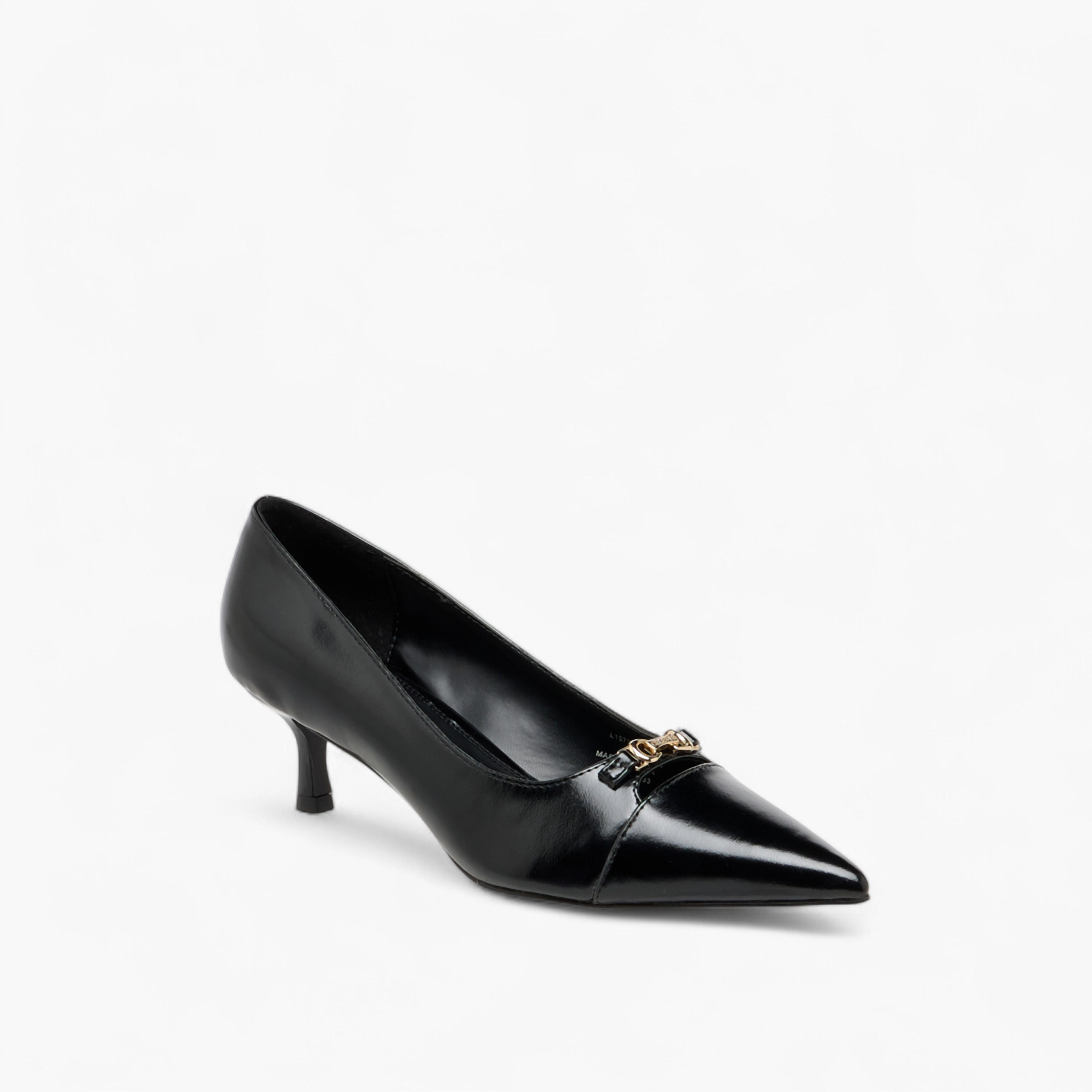 Celeste Women's Solid Slip-On Pumps with Kitten Heels-women-shoes-heels-image-2