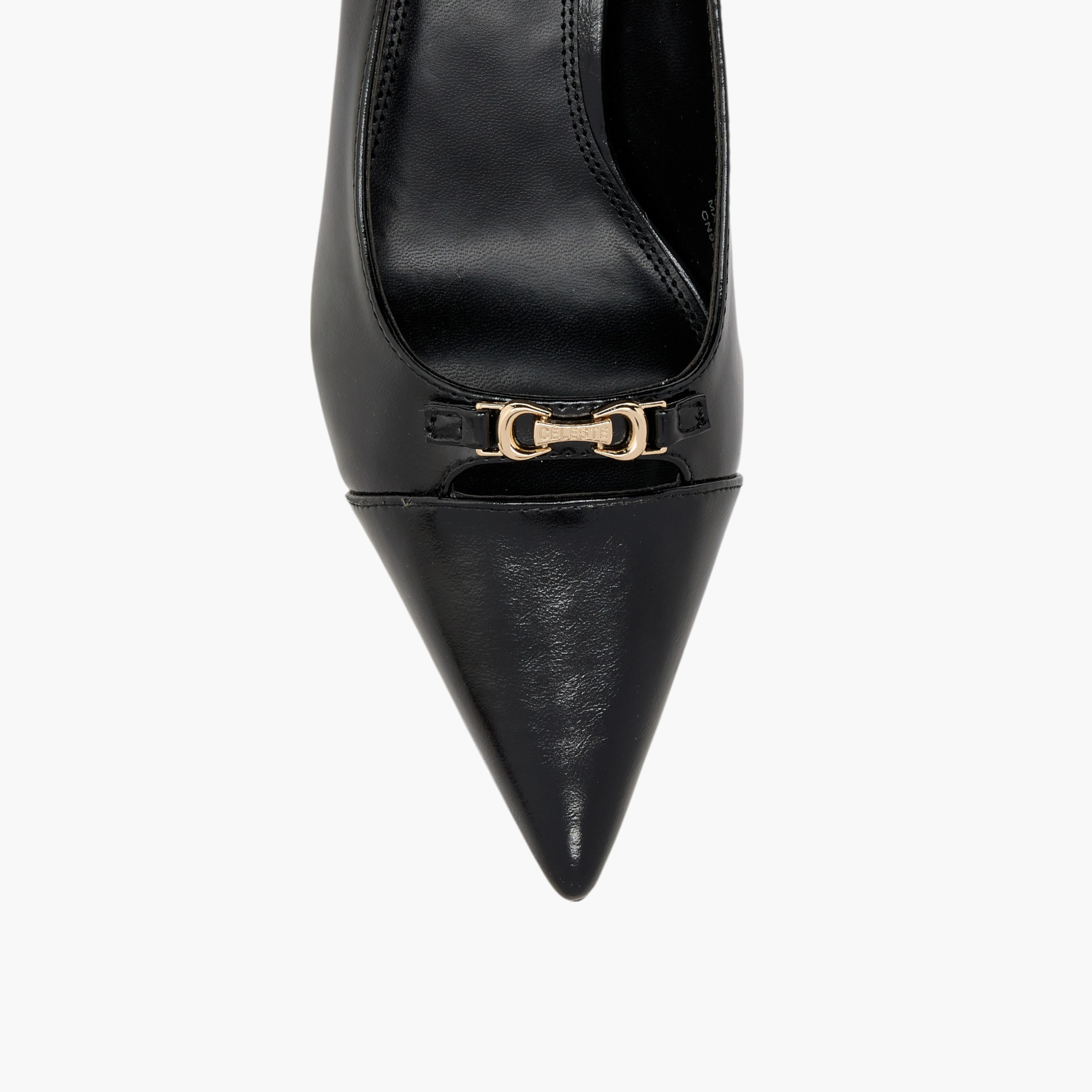 Celeste Women's Solid Slip-On Pumps with Kitten Heels-women-shoes-heels-image-4