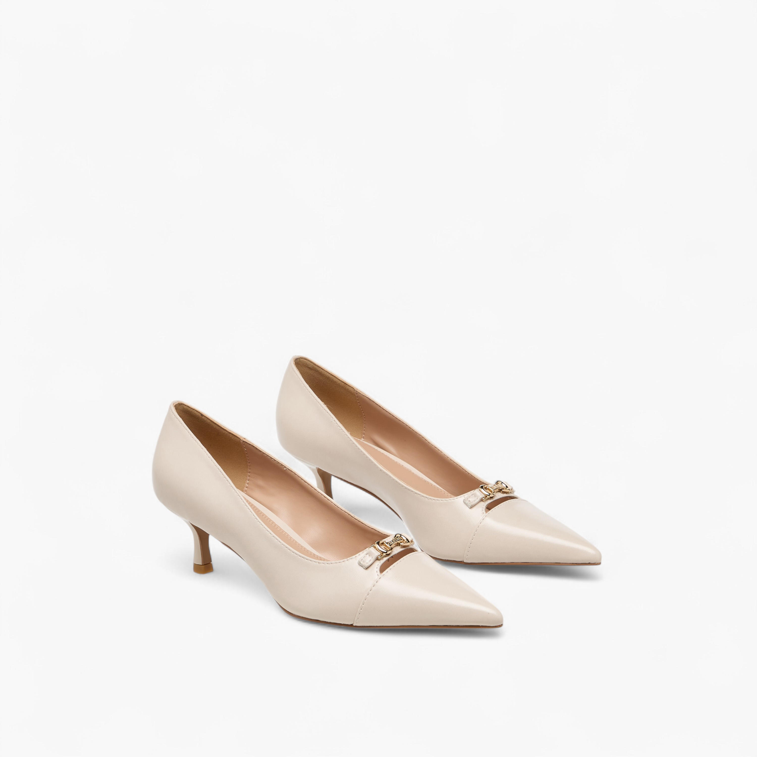 Celeste Women's Solid Slip-On Pumps with Kitten Heels-women-shoes-heels-image-1