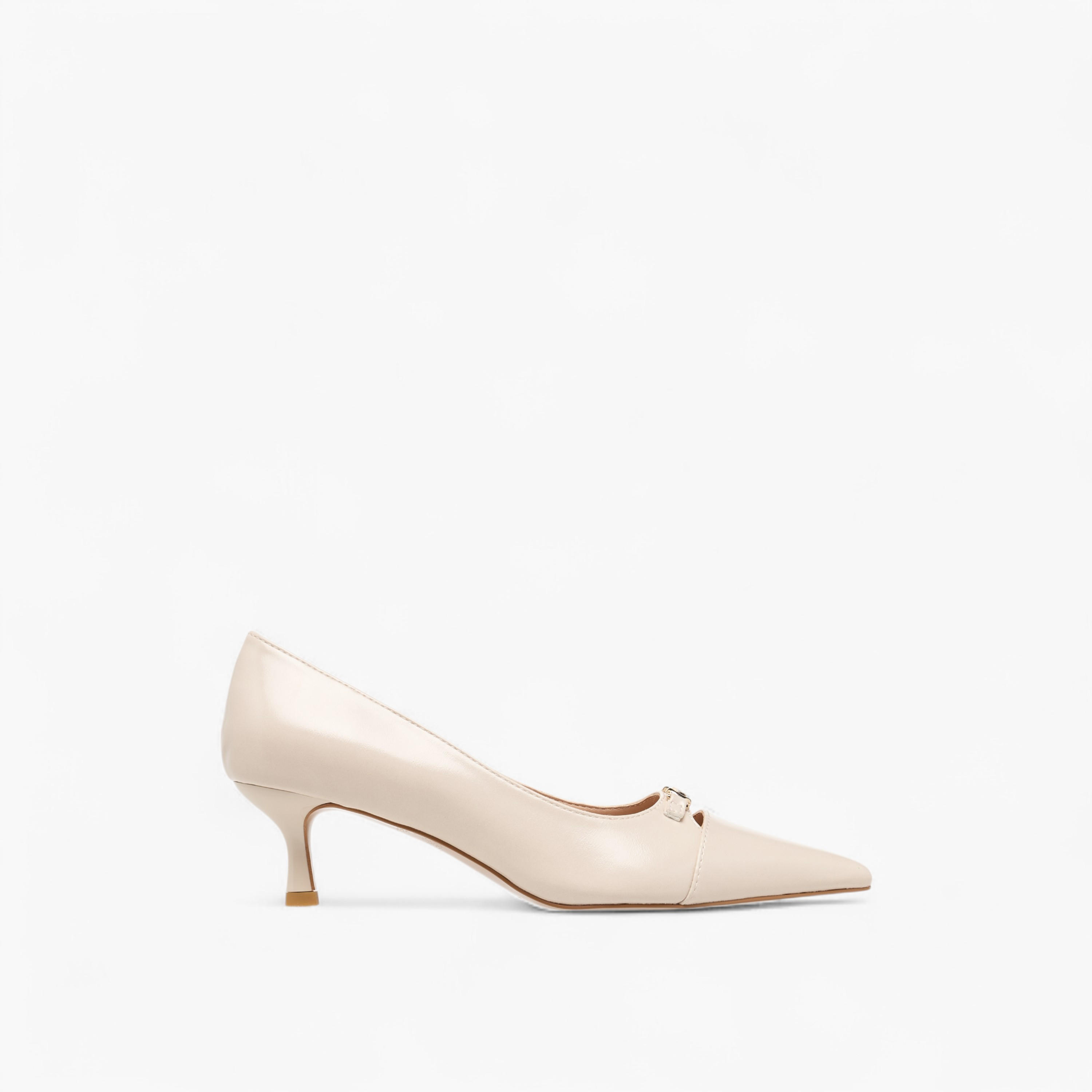 حذاء كلاسيكي سهل الارتداء سادة بكعب صغير من سيليست-women-shoes-heels-image-4