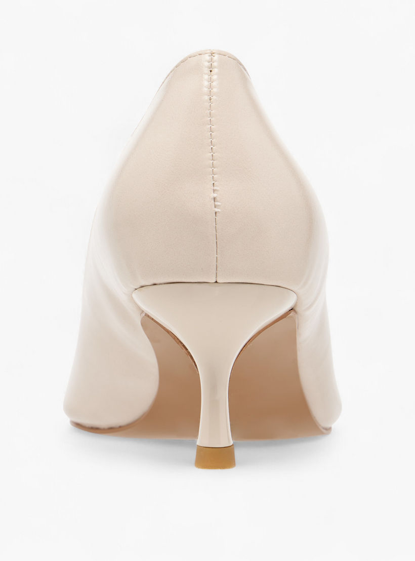 حذاء كلاسيكي سهل الارتداء سادة بكعب صغير من سيليست-women-shoes-heels-image-6
