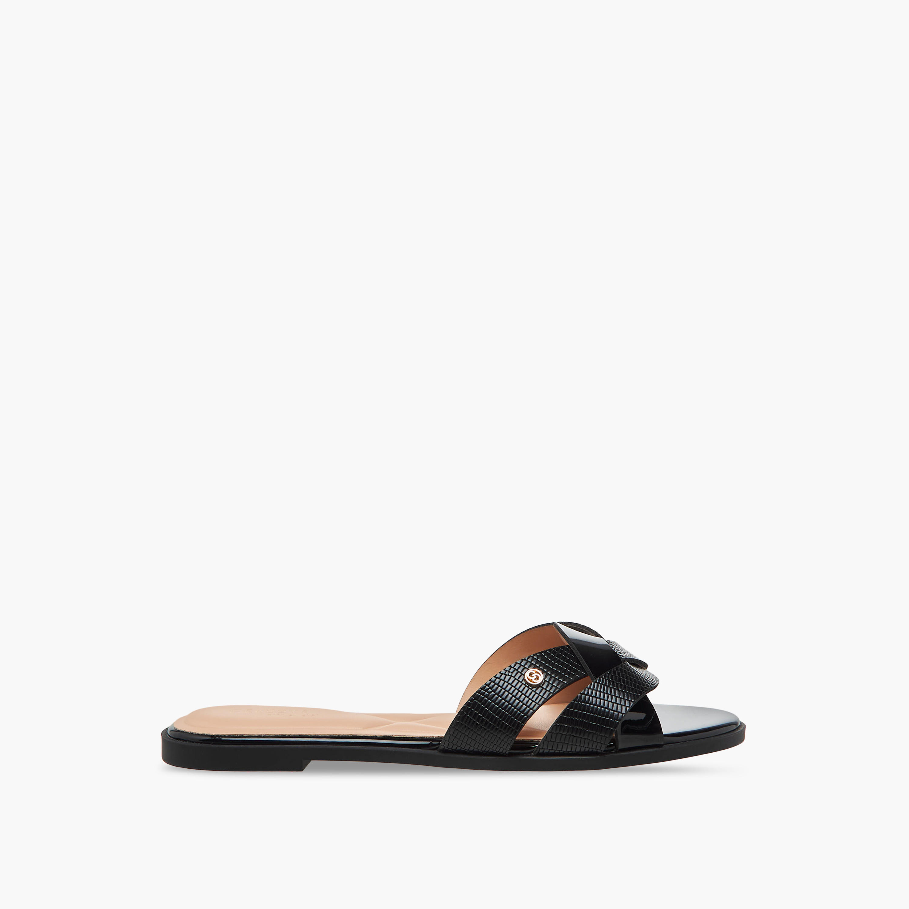 Celeste Women Textured Knot Slide Sandals-women-shoes-flats-sandals-image-3