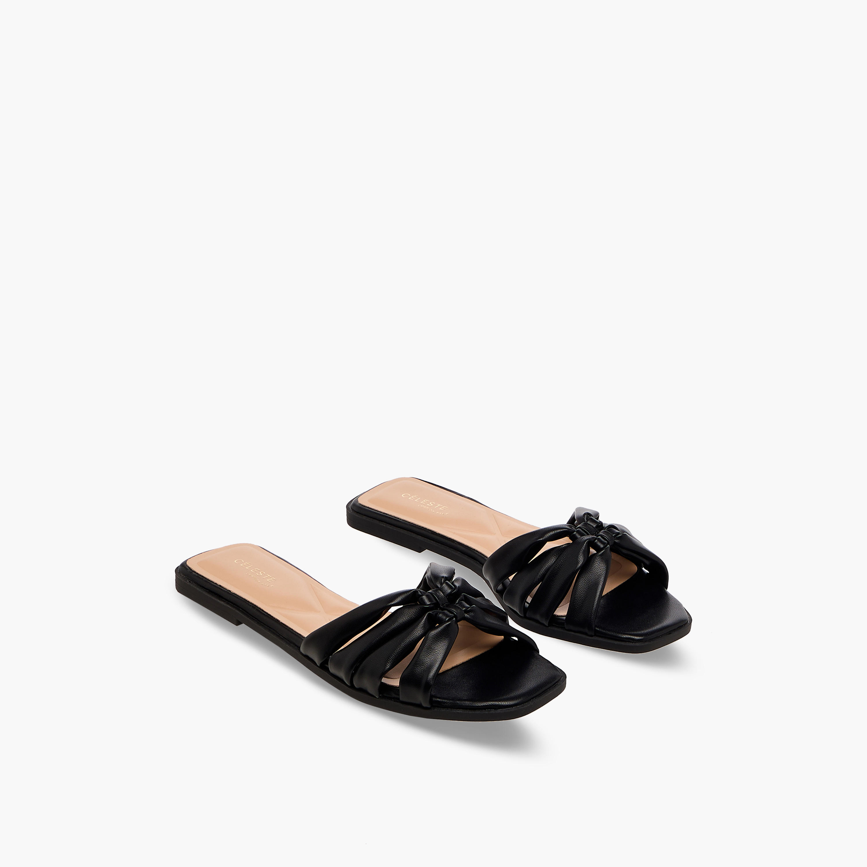 Celeste Women Textured Flat Sandals-women-shoes-flats-sandals-image-1