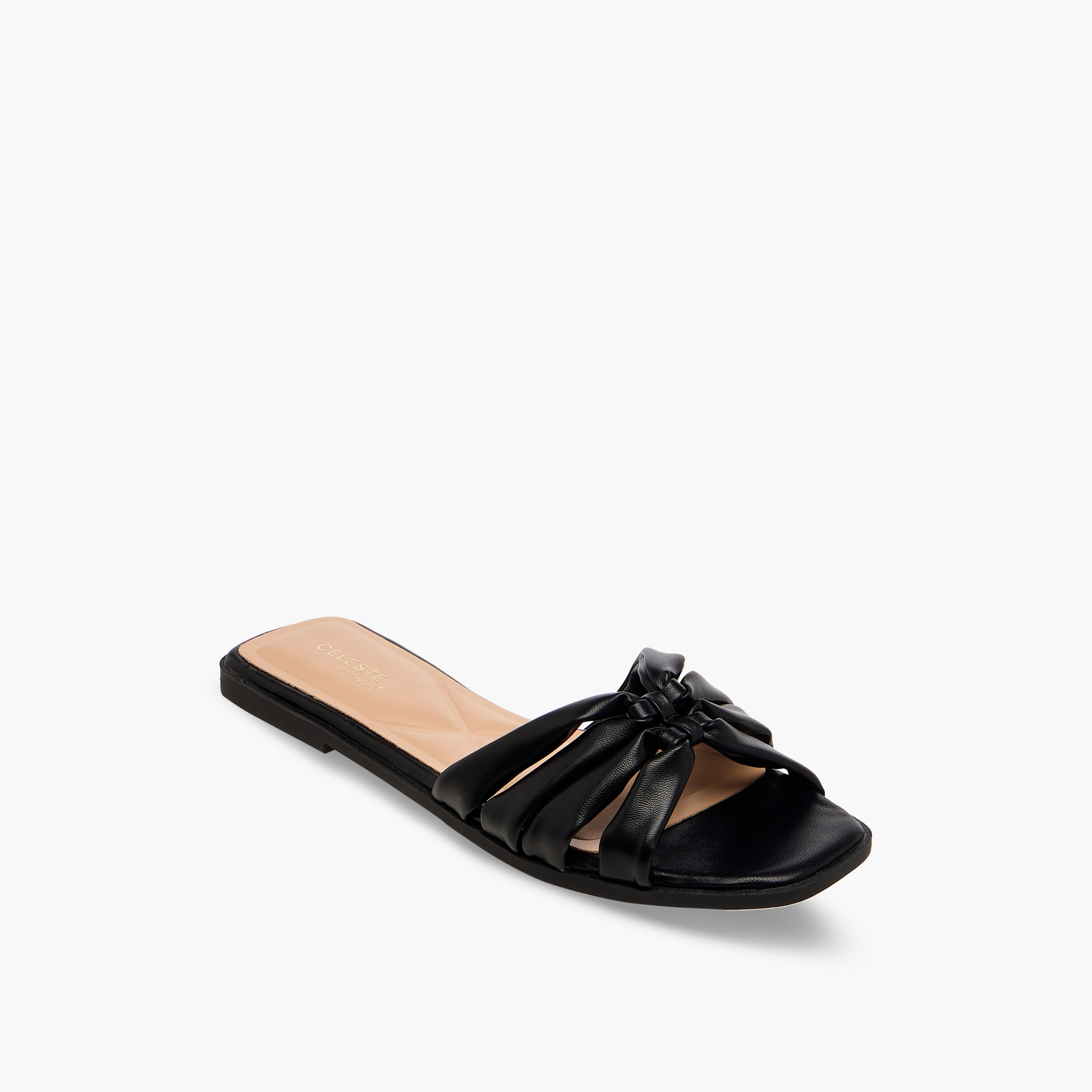 Celeste Women Textured Flat Sandals-women-shoes-flats-sandals-image-2
