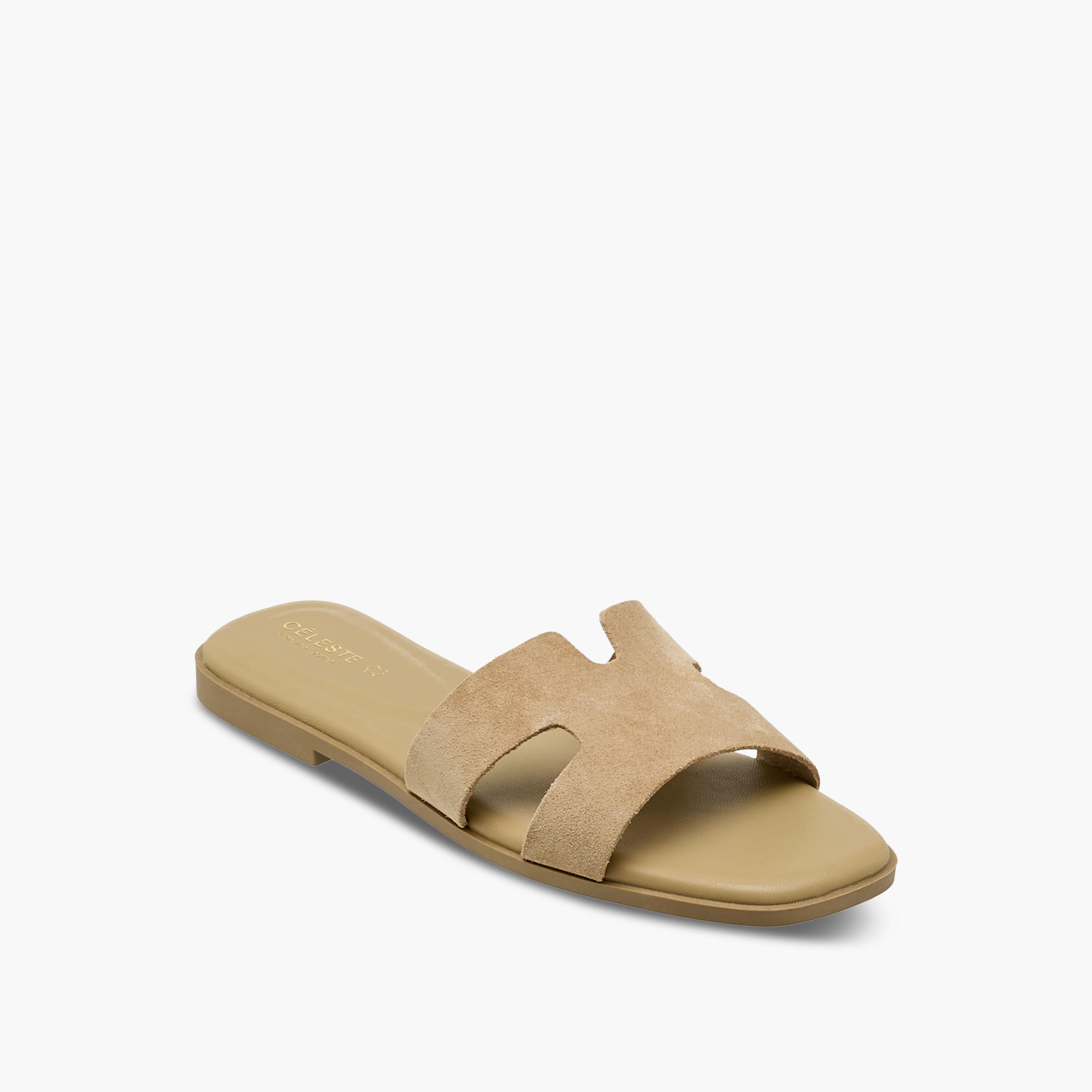 Celeste Women Slip-On Leather Sandals-women-shoes-flats-sandals-image-2