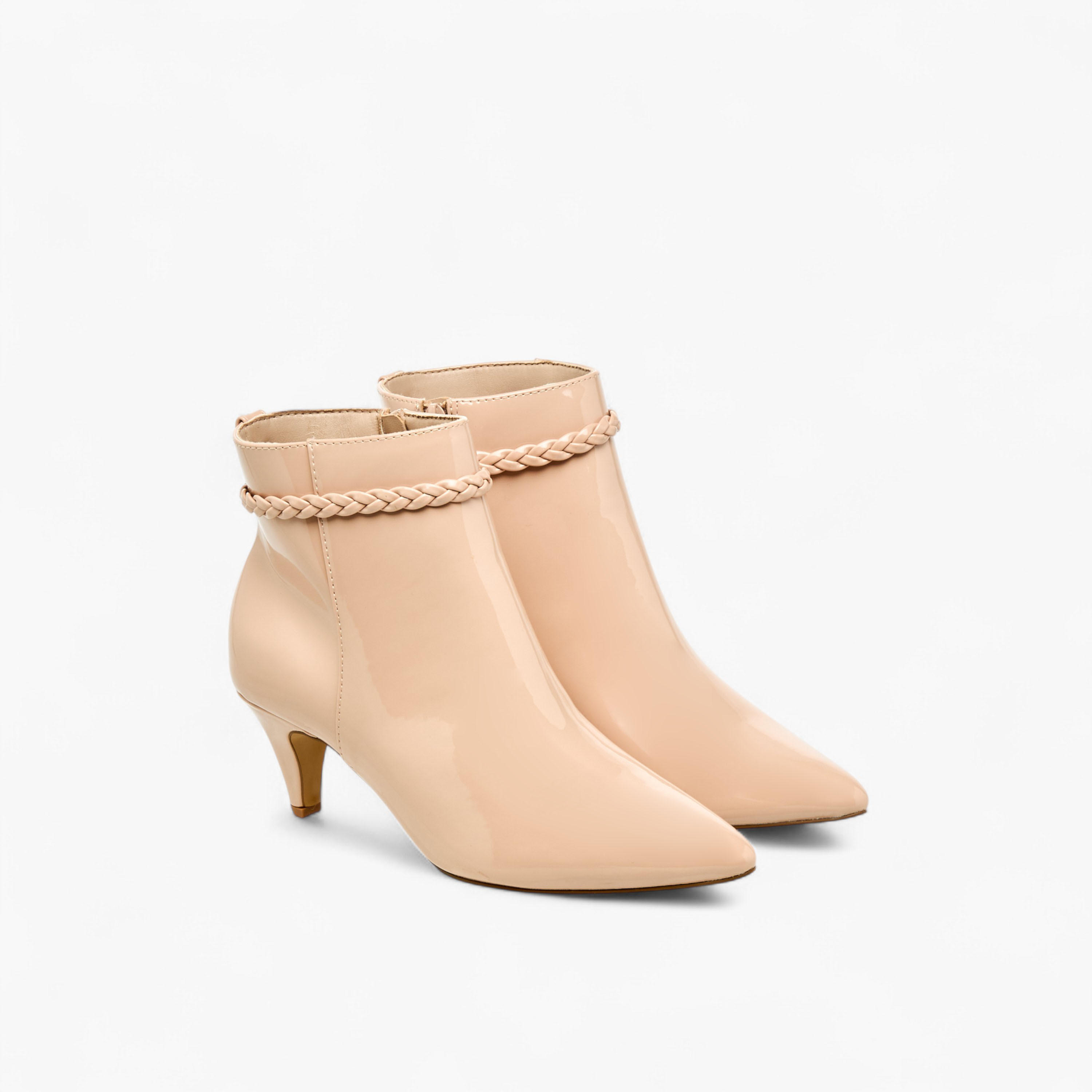 Flora Bella Women Braided Accent Ankle Boots-women-shoes-boots-image-1