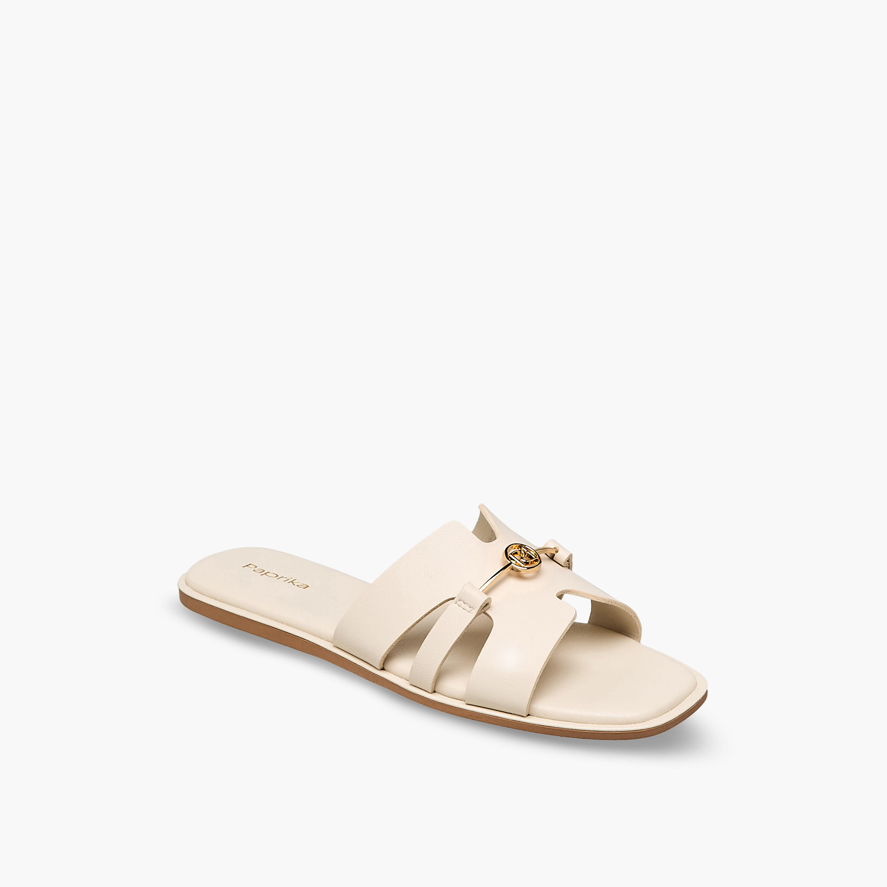 Paprika Women Metal Accent Flat Sandals-women-shoes-flats-sandals-image-2