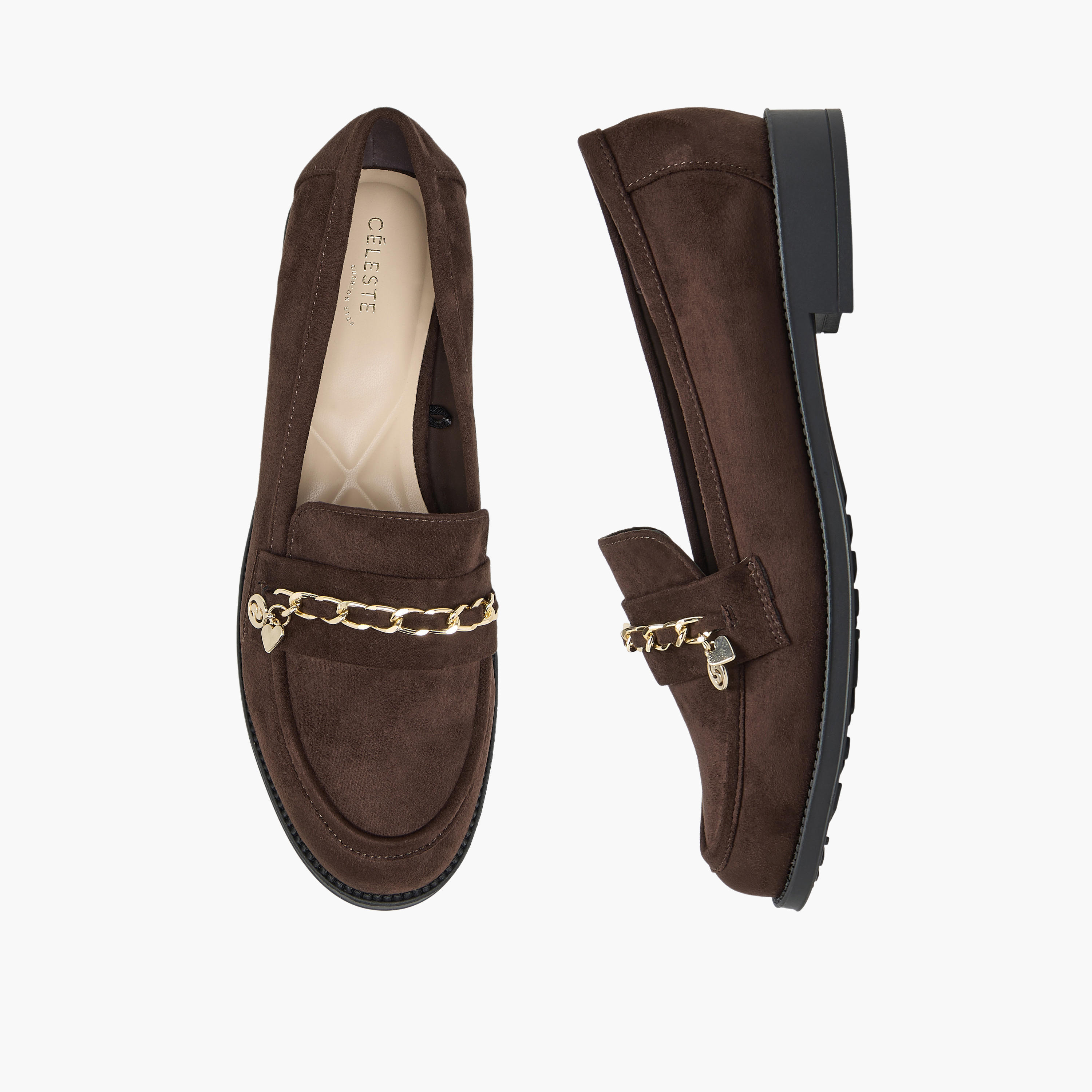 حذاء سهل الارتداء بزينة معدنية للنساء من سيليست-women-shoes-flats-loafers-image-1