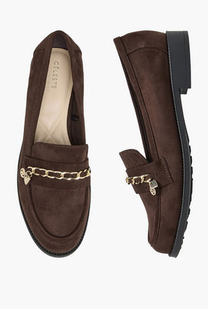 حذاء سهل الارتداء بزينة معدنية للنساء من سيليست-women-shoes-loafersandmoccasins-image-1