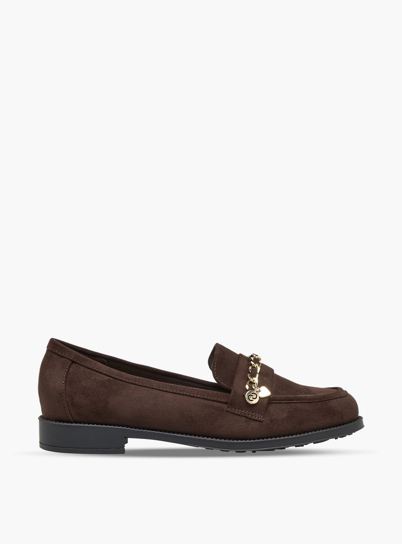 حذاء سهل الارتداء بزينة معدنية للنساء من سيليست-women-shoes-flats-loafers-image-3