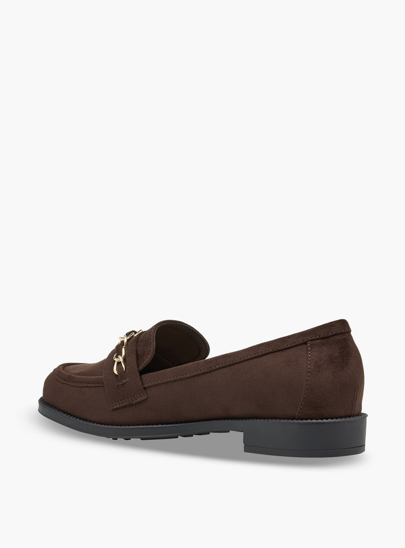 حذاء سهل الارتداء بزينة معدنية للنساء من سيليست-women-shoes-flats-loafers-image-5