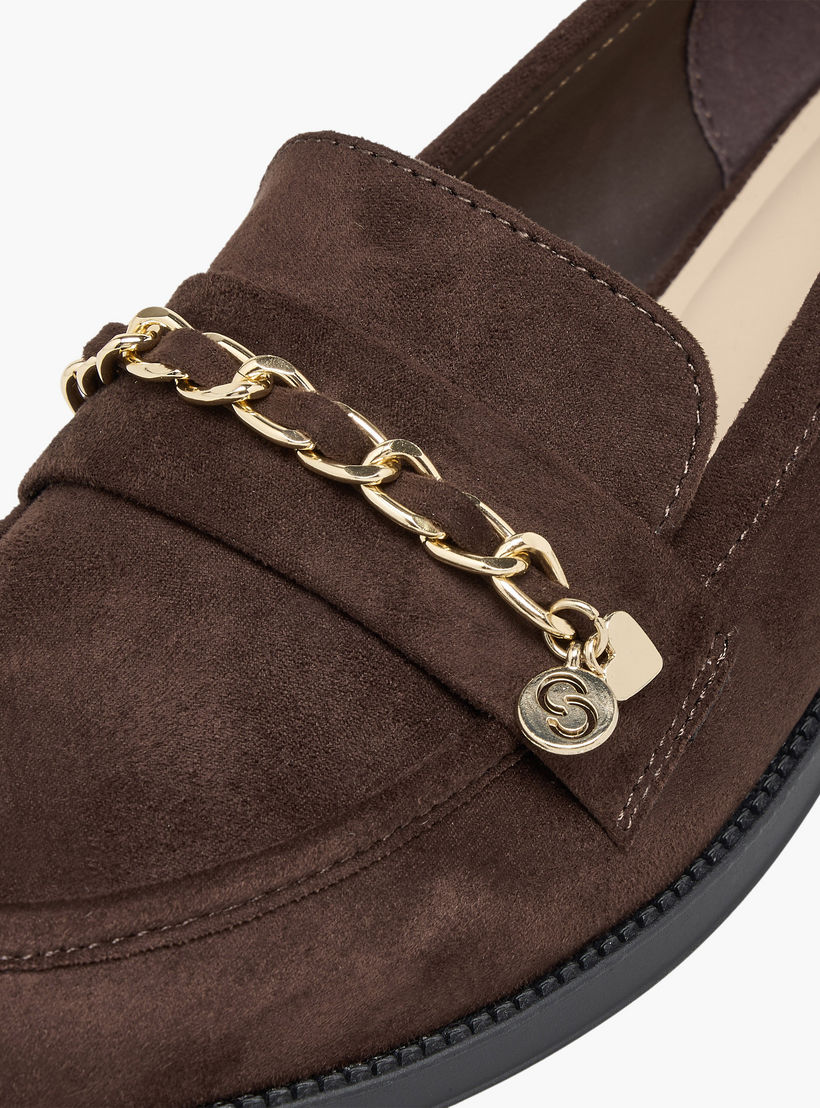 حذاء سهل الارتداء بزينة معدنية للنساء من سيليست-women-shoes-flats-loafers-image-7