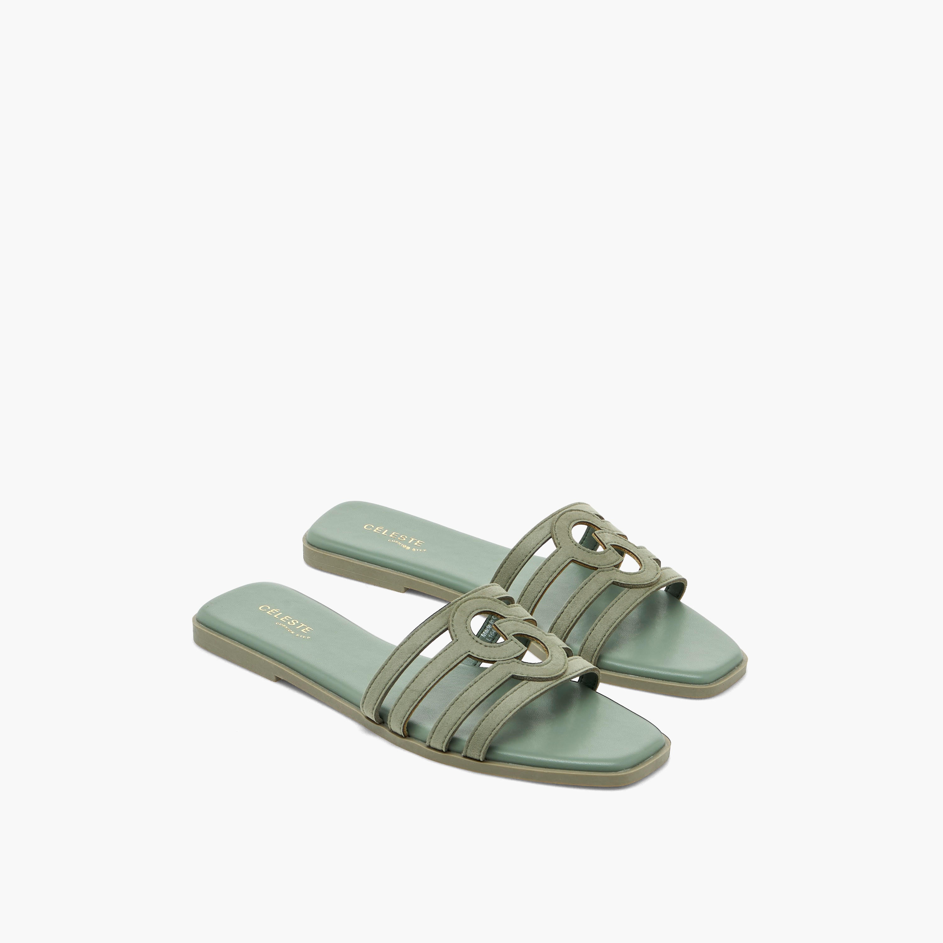 Celeste Women Suede Strappy Slip-On Sandals-women-shoes-sandals-flats-image-1