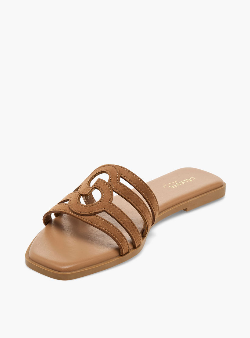 صندل جلد سويدي بأحزمة سهل الارتداء للنساء من سيليست-women-shoes-sandals-flats-image-4