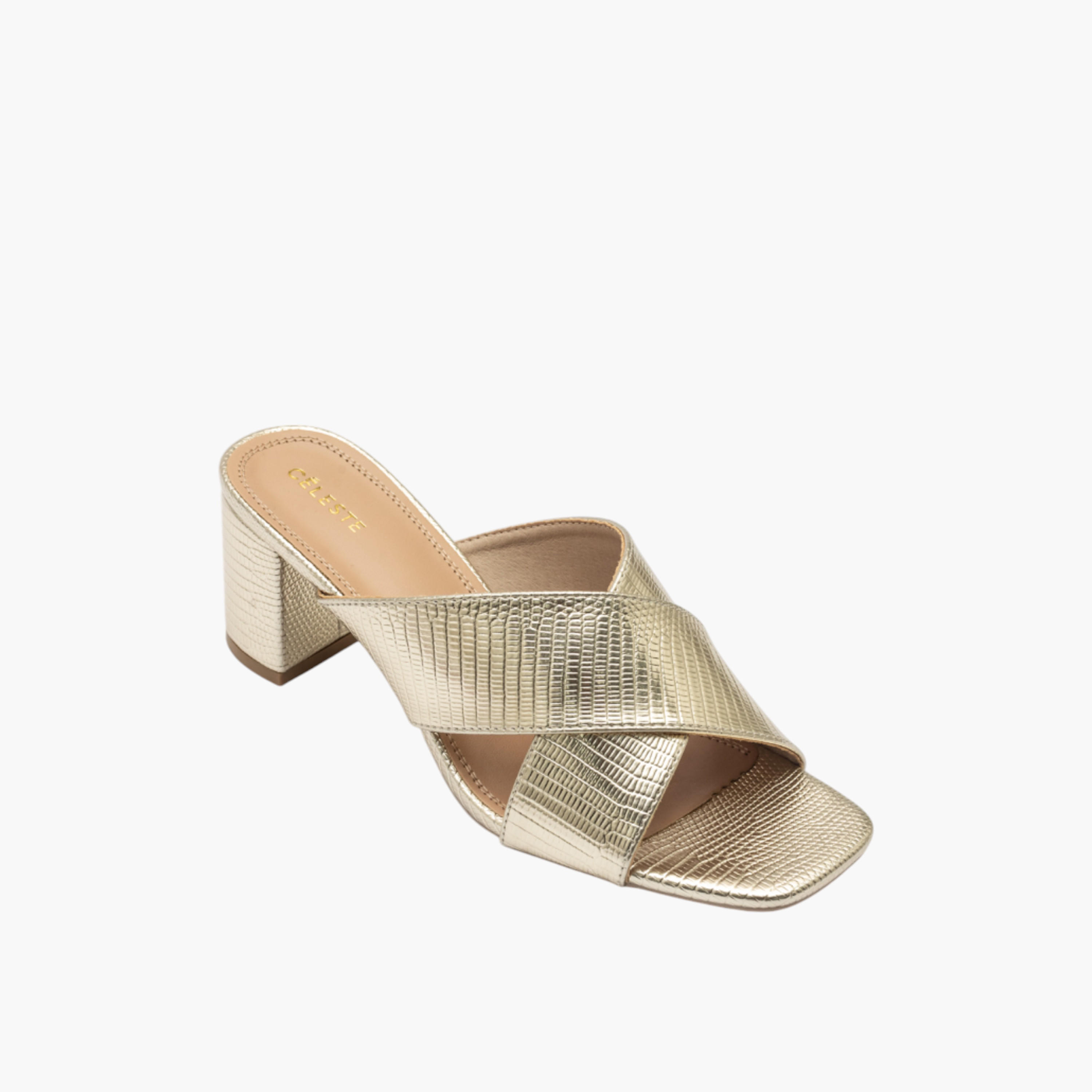 Celeste Women's Textured Cross-Strap Slip-On Sandals with Block Heels-women-shoes-sandals-heeled-image-2