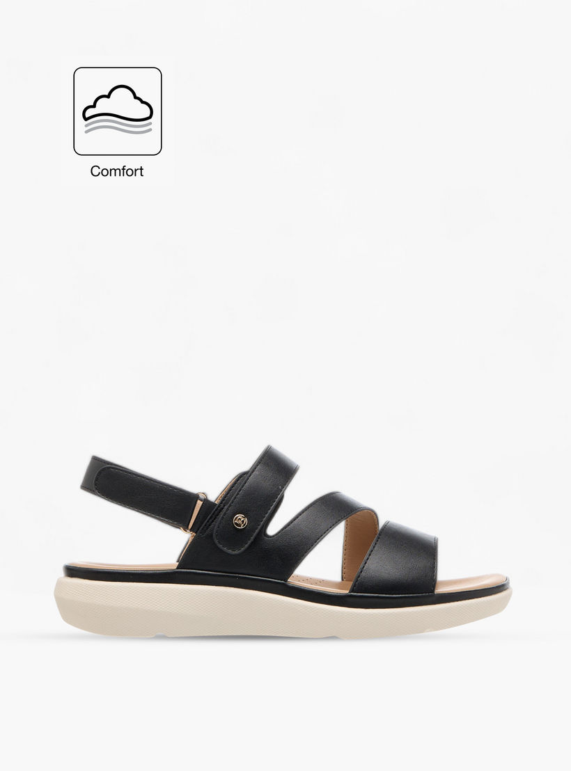 صندل مريح سادة بشريط إغلاق لاصق من فلورا بيلا-women-shoes-flats-sandals-image-2