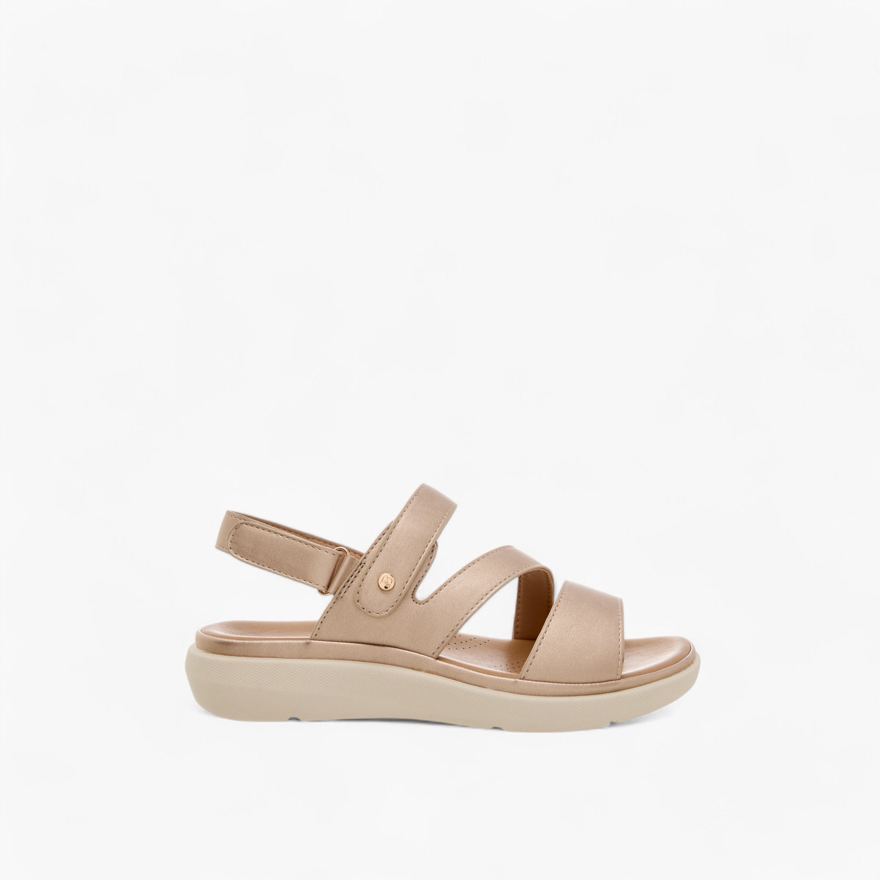 صندل مريح سادة بشريط إغلاق لاصق من فلورا بيلا-women-shoes-flats-sandals-image-3