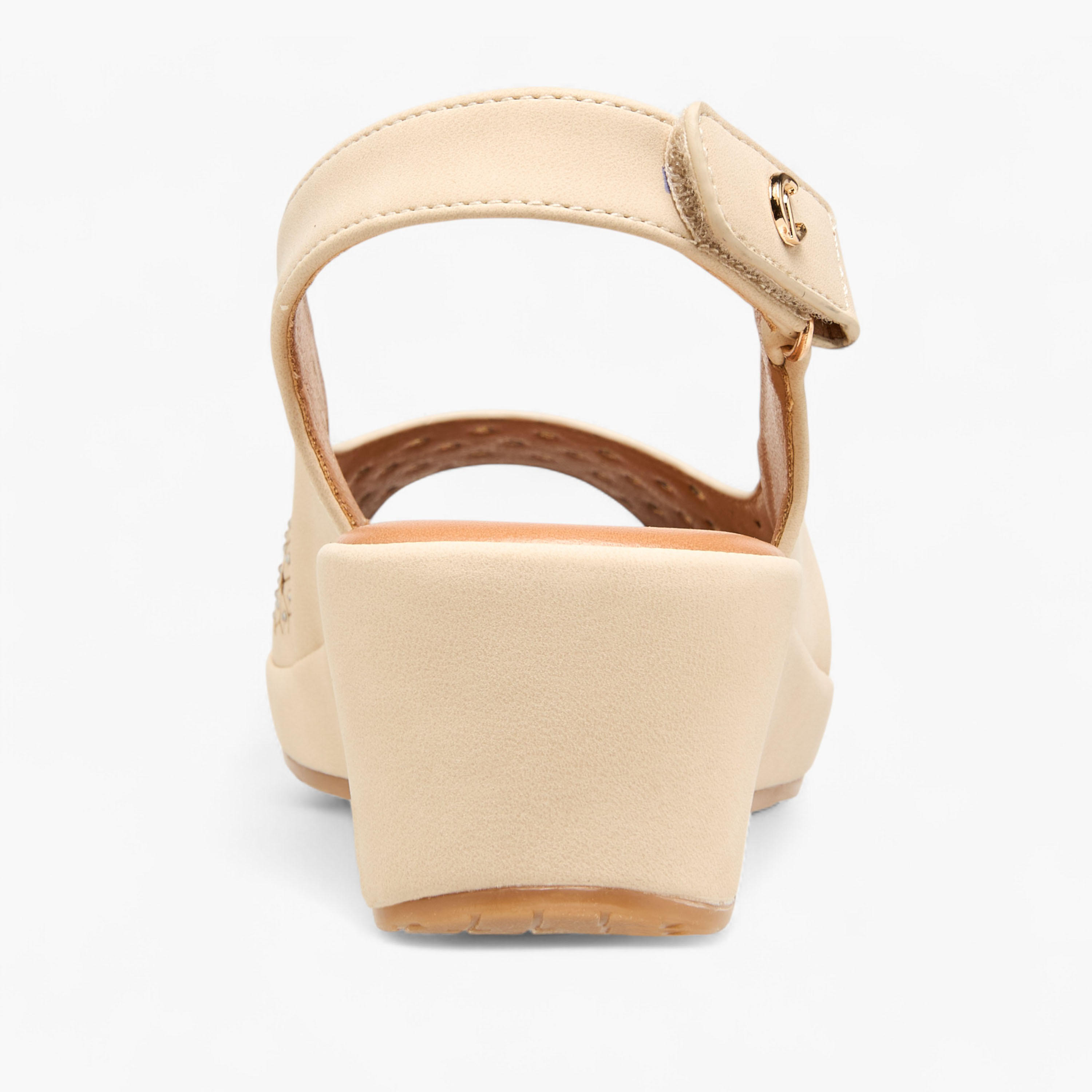 Le Confort Women Cutout Detail Wedge Heel Sandals-women-shoes-sandals-heeled-image-5
