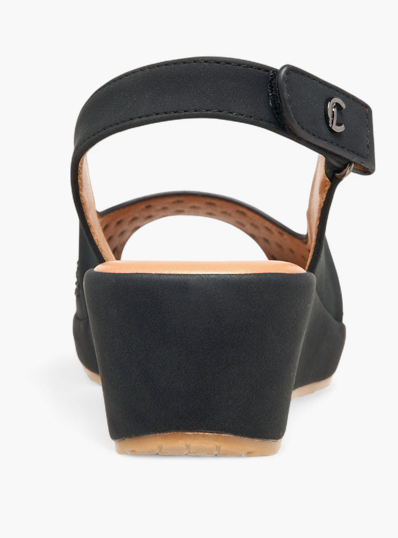 Le Confort Women Cutout Detail Wedge Heel Sandals-women-shoes-sandals-heeled-image-5