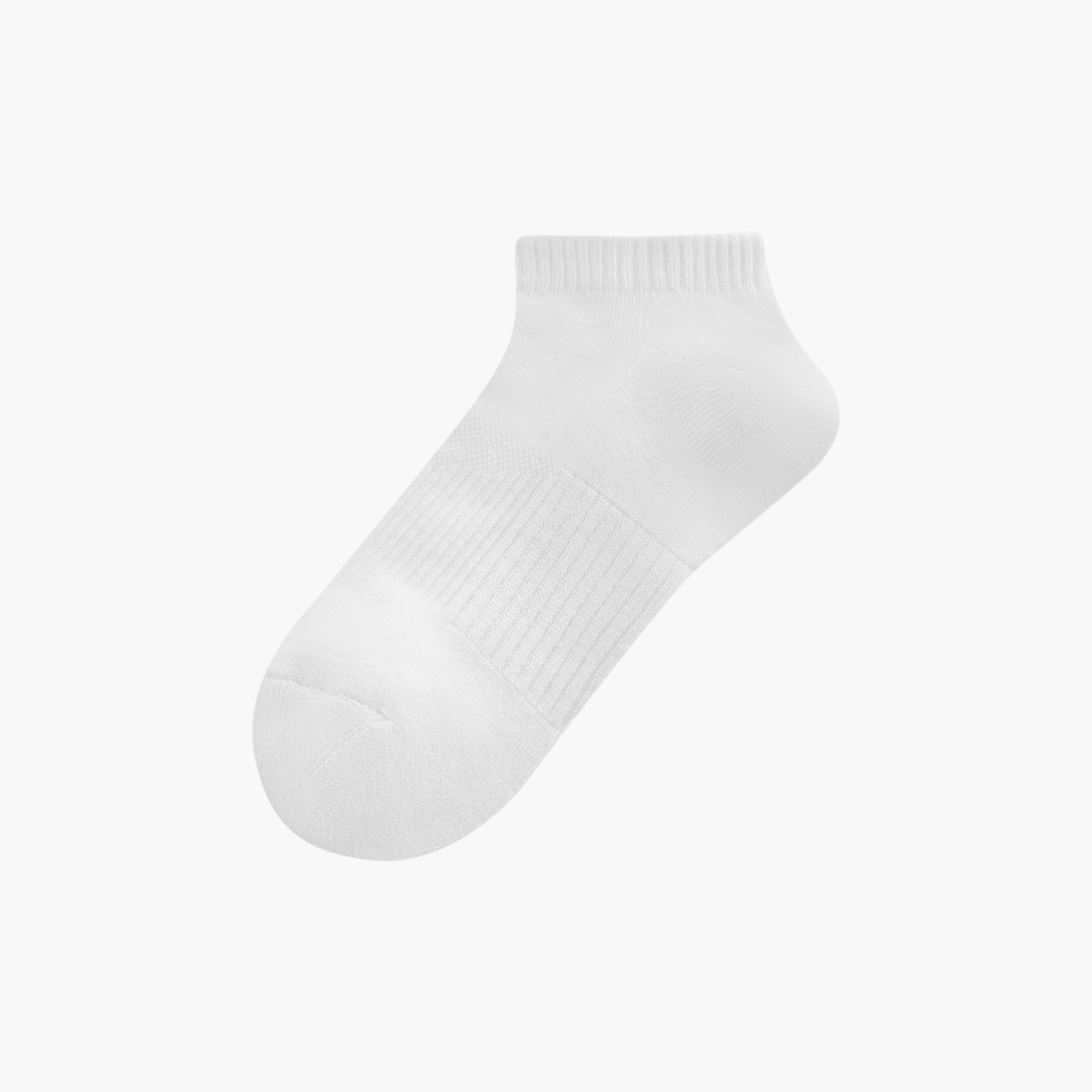 Gloo Solid Ankle Length Cushioned Socks - Set of 3-women-socksandstockings-image-2