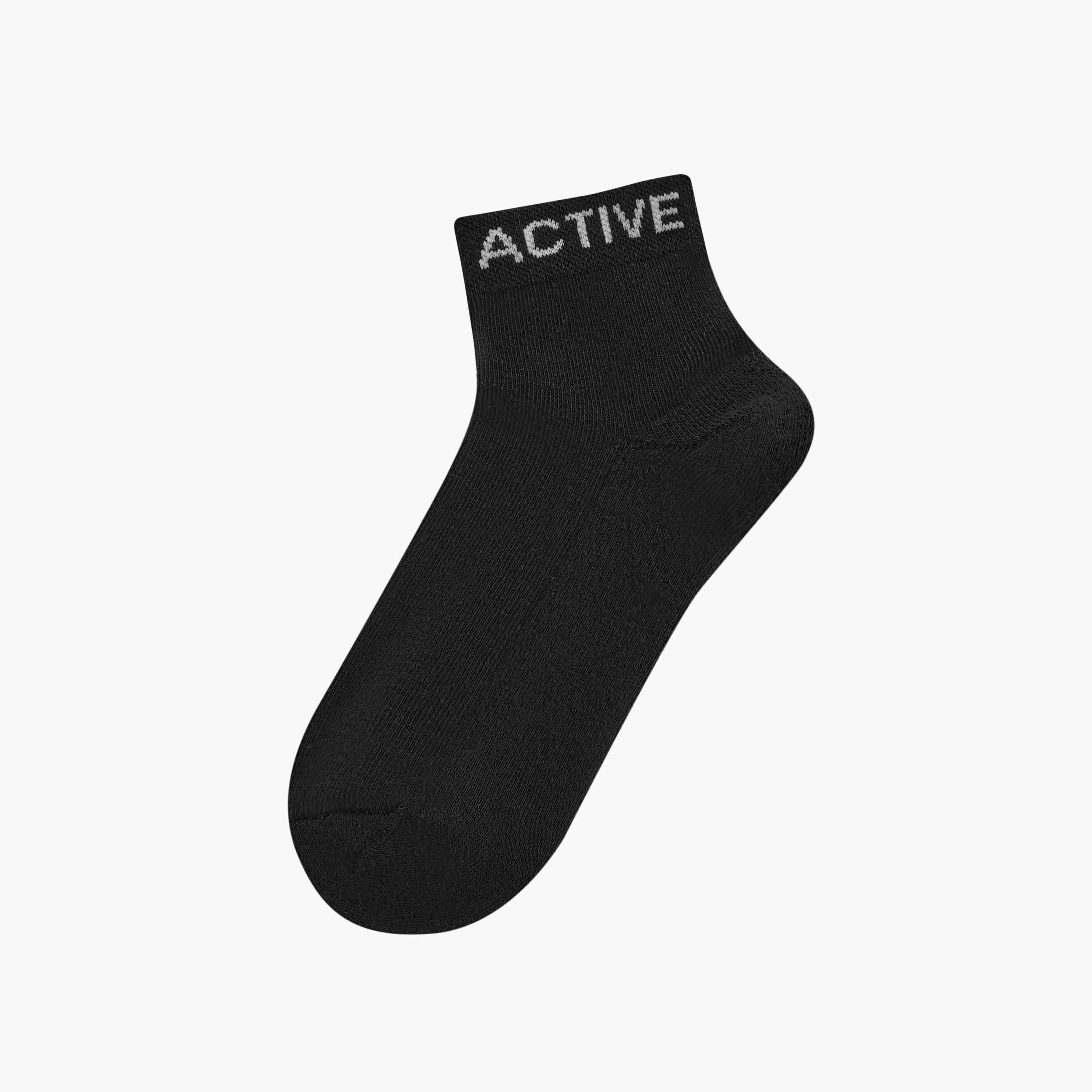 Gloo Printed Half Terry Ankle Length Cushioned Socks - Set of 5-women-socksandstockings-image-2