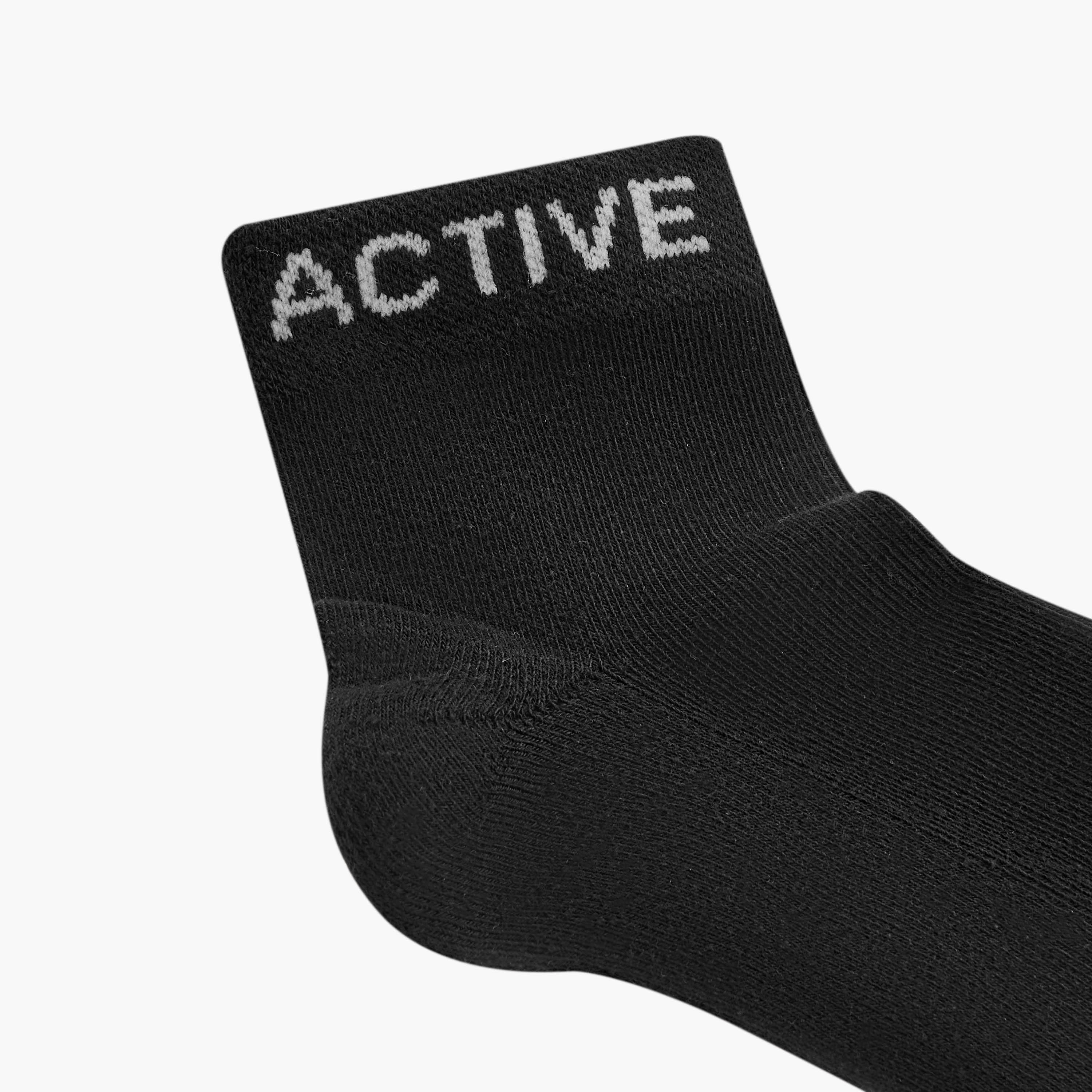 Gloo Printed Half Terry Ankle Length Cushioned Socks - Set of 5-women-socksandstockings-image-5