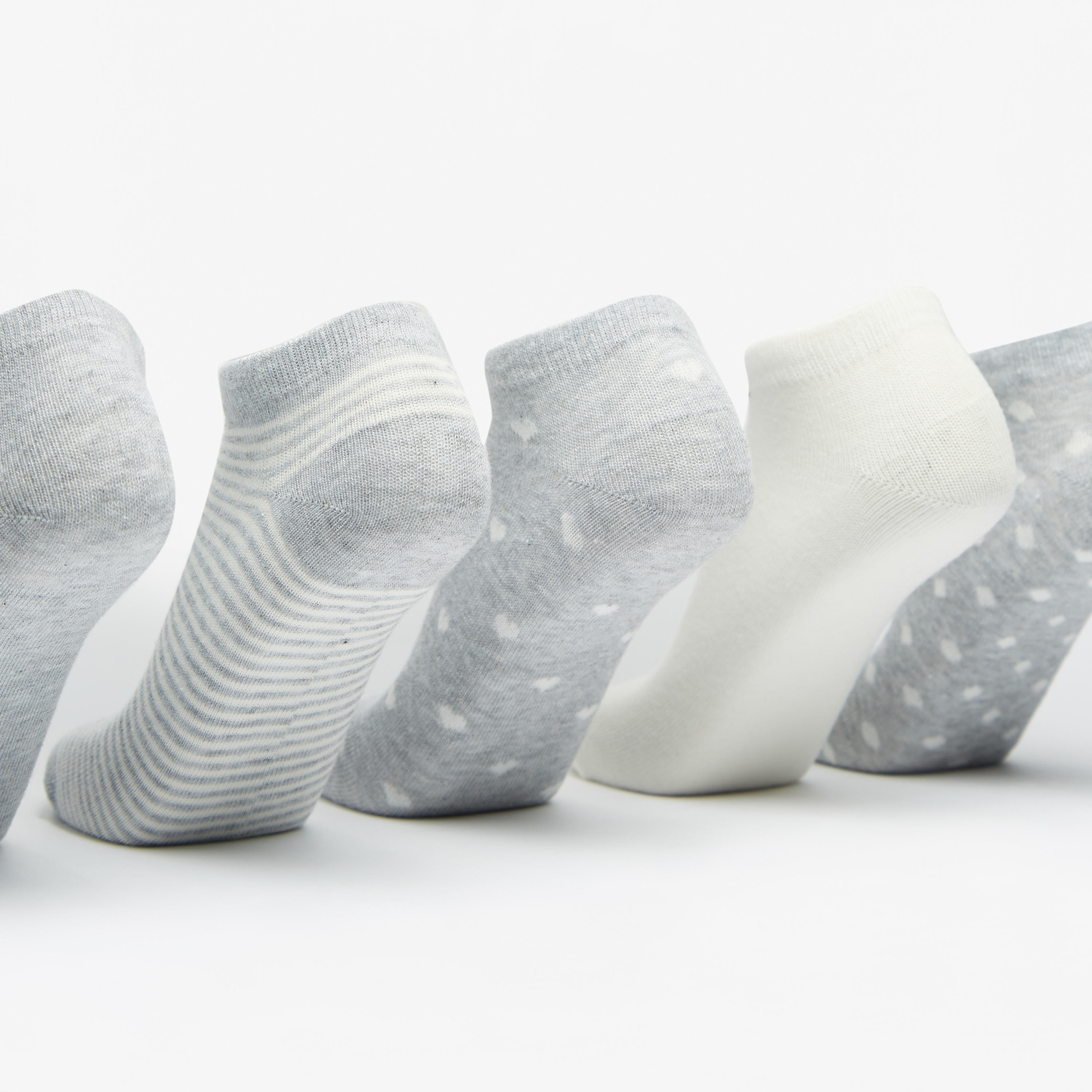 Gloo Assorted Ankle Length Socks - Set of 5-women-socksandstockings-image-2