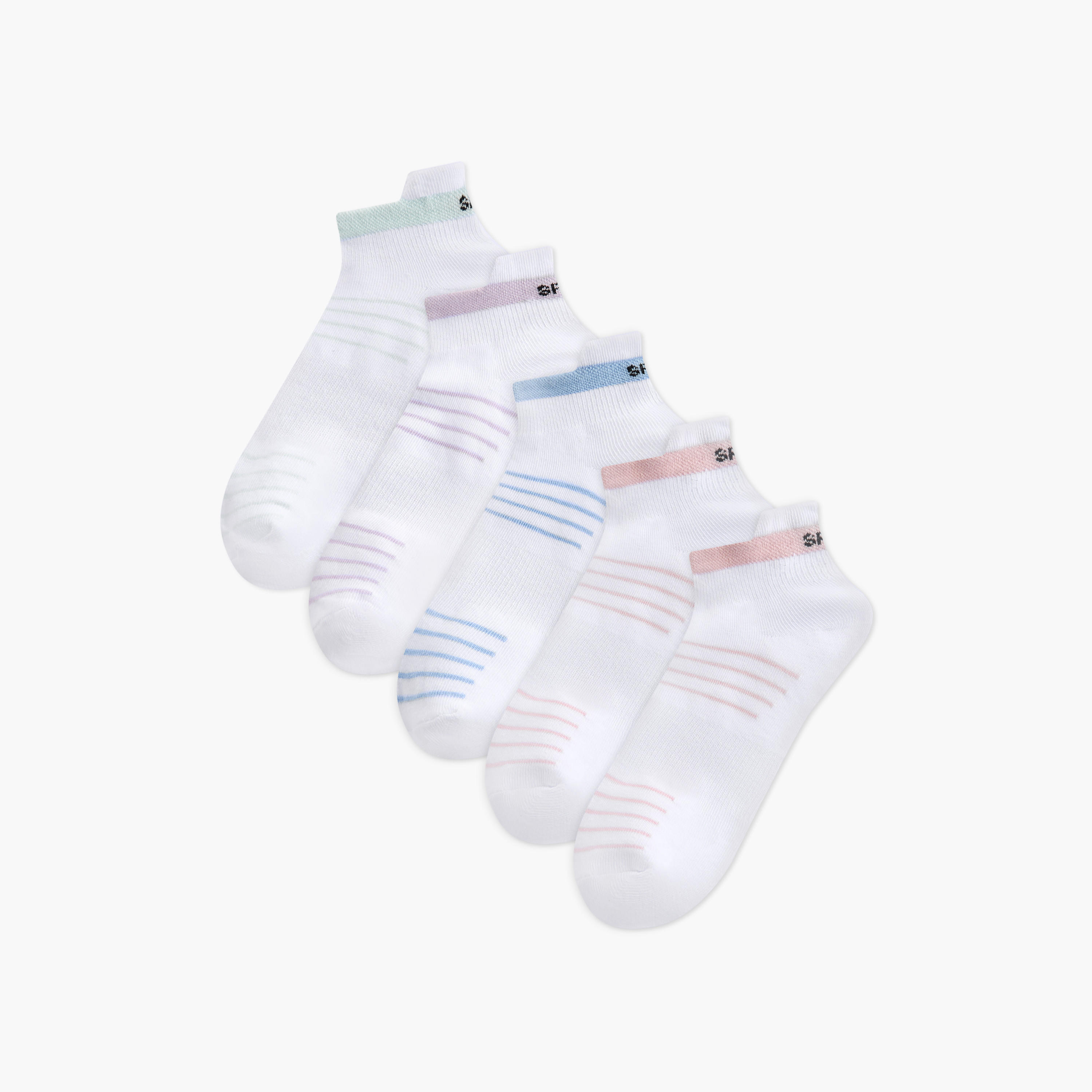 جوارب بطول الكاحل من جلو - طقم 5 قطع متنوعة-women-socksandstockings-image-1