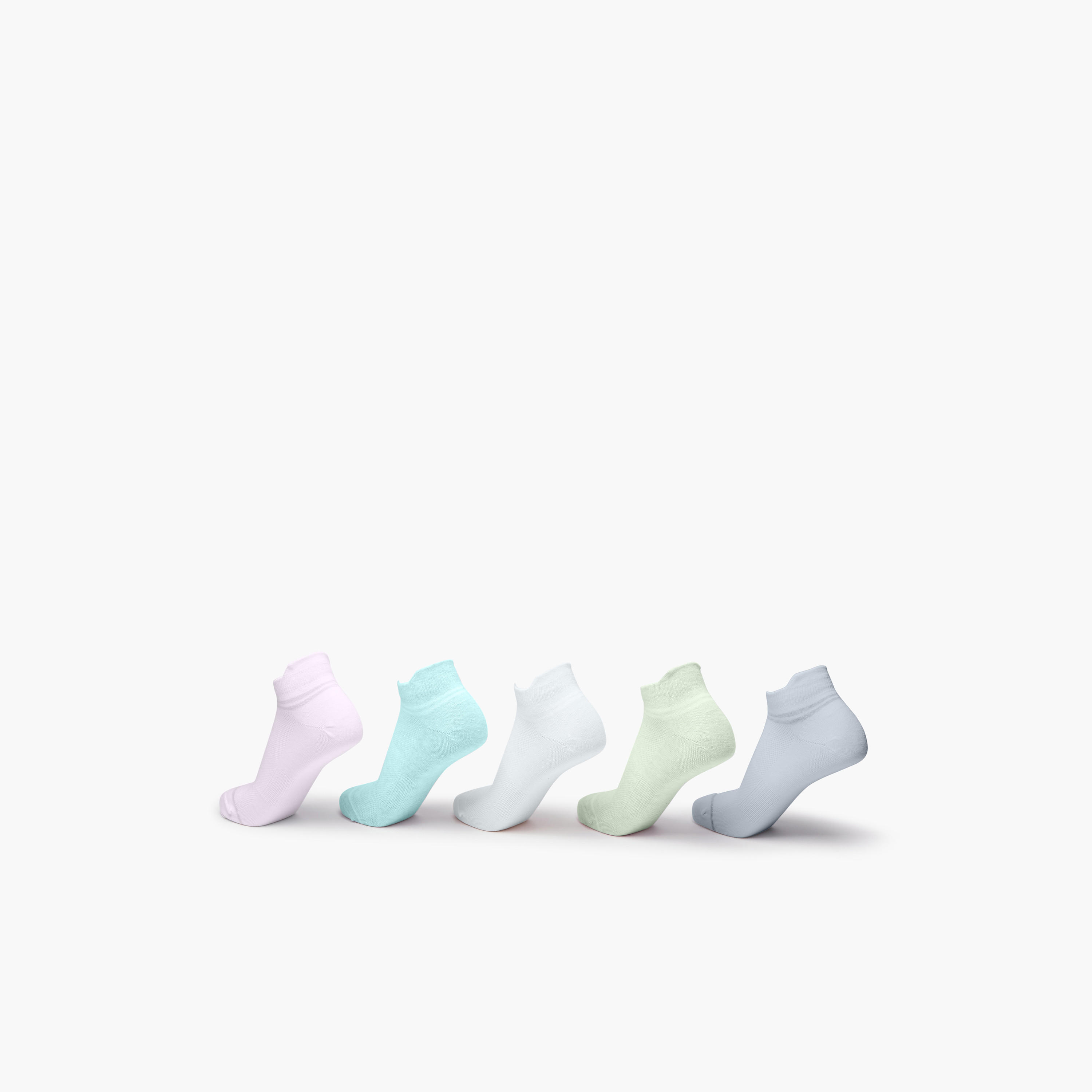 Gloo Striped Ankle Length Socks - Set of 5-women-socksandstockings-image-2