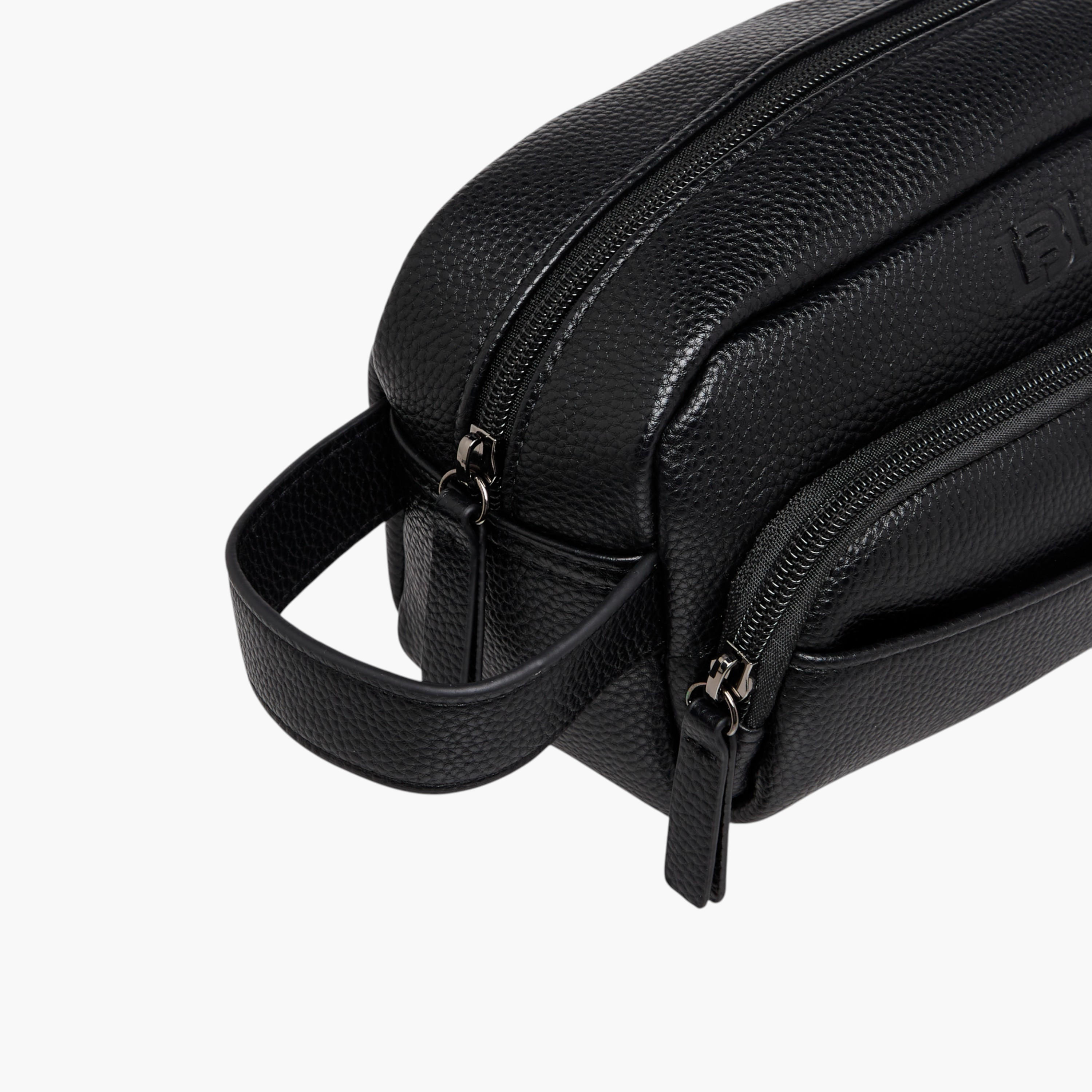 LBL by Shoexpress Solid Pouch with Zip Closure-men-bags-image-3
