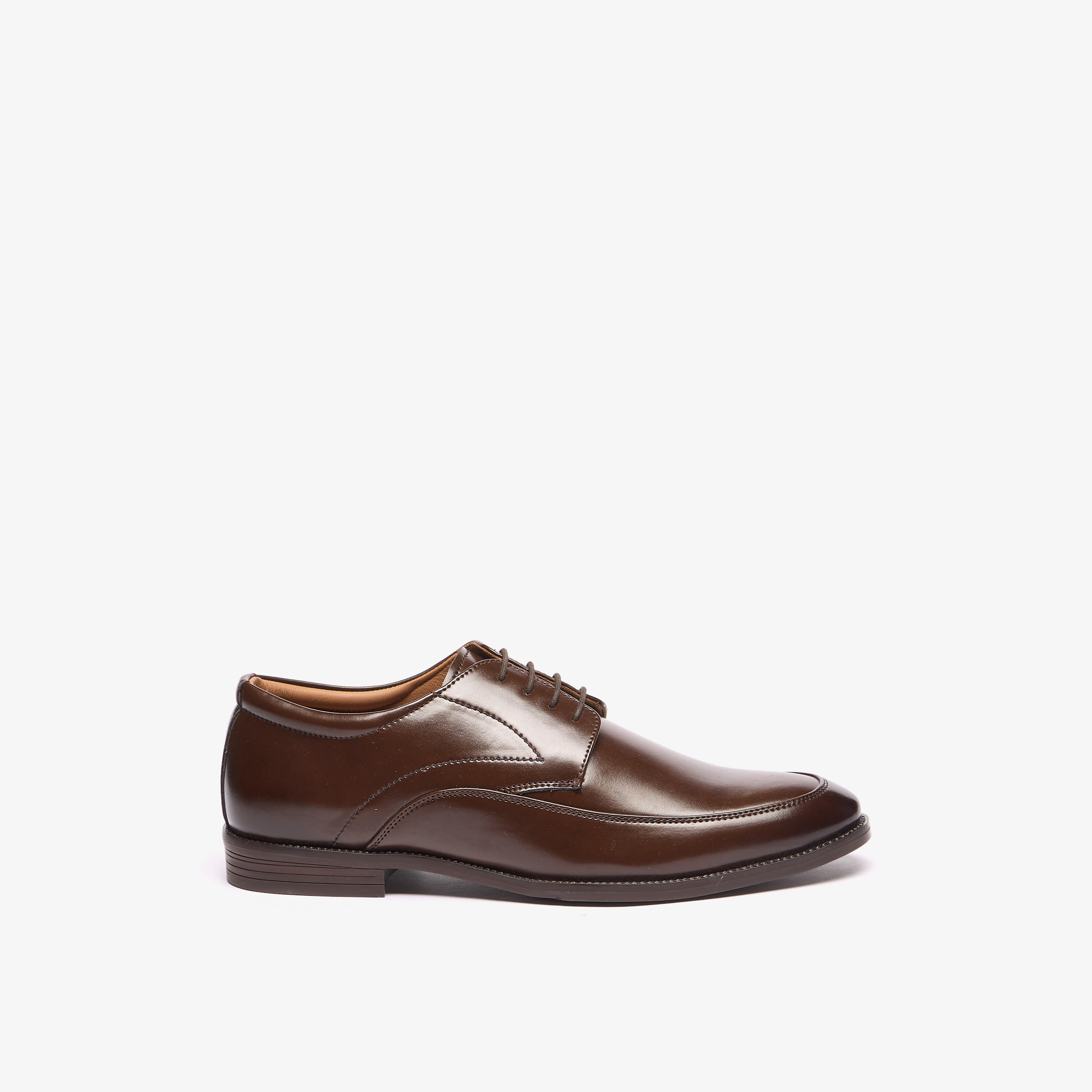 LBL by Shoexpress Solid Lace-Up Derby Shoes-men-shoes-formalshoes-image-3