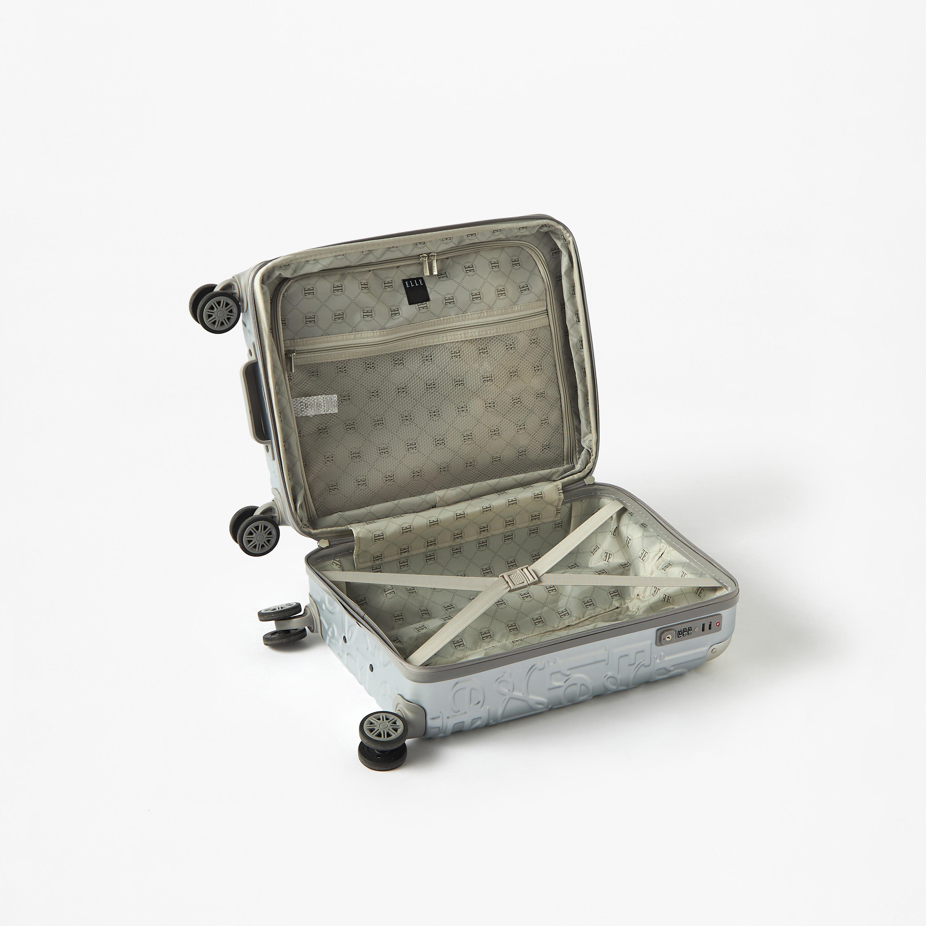 شنطة سفر ترولي صلبة بارزة الملمس بمقبض قابل للسحب من إيل-travel-luggagesandbags-luggage-image-4