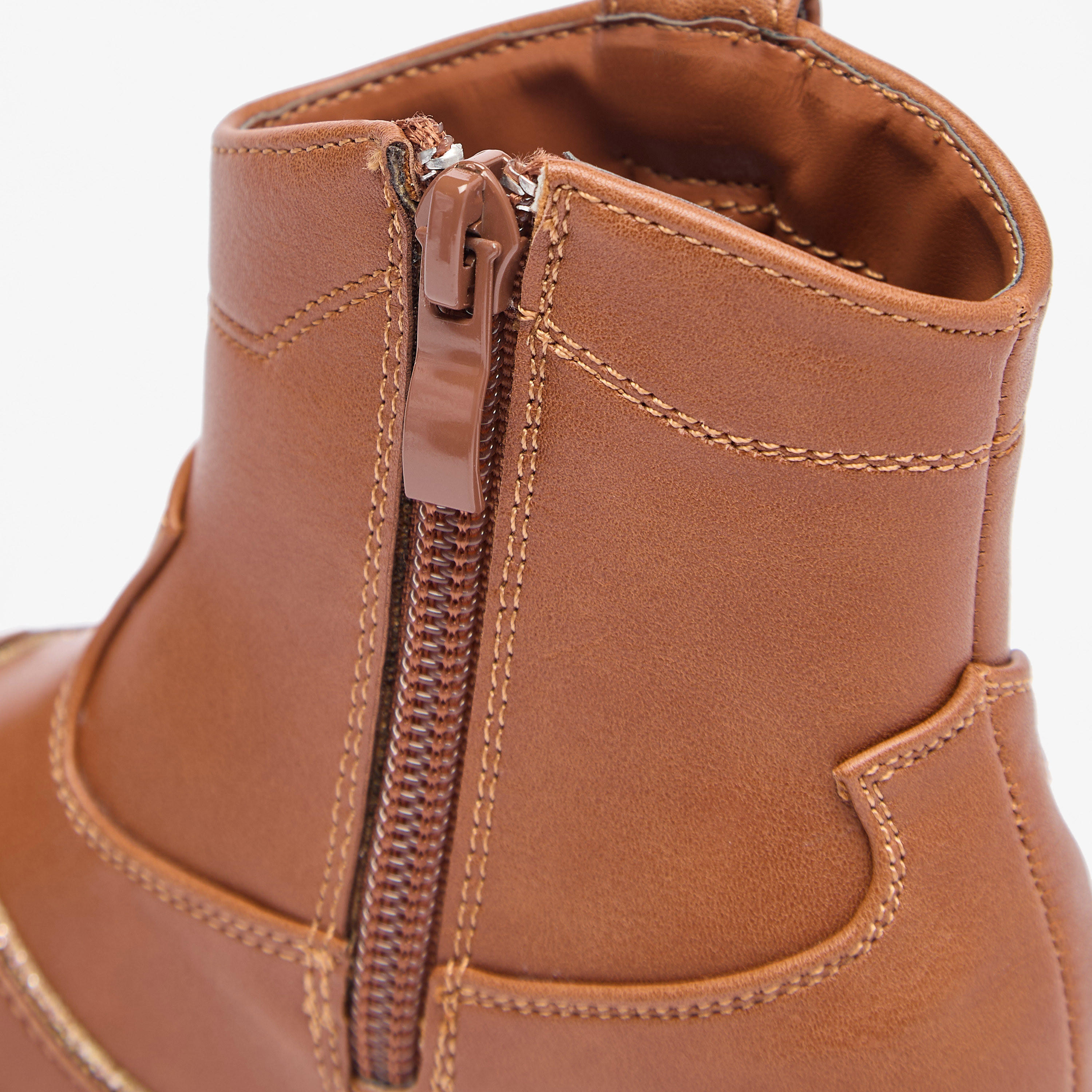 Flora Bella Embellished High Cut Boots with Zip Closure-girls-shoes-boots-image-10