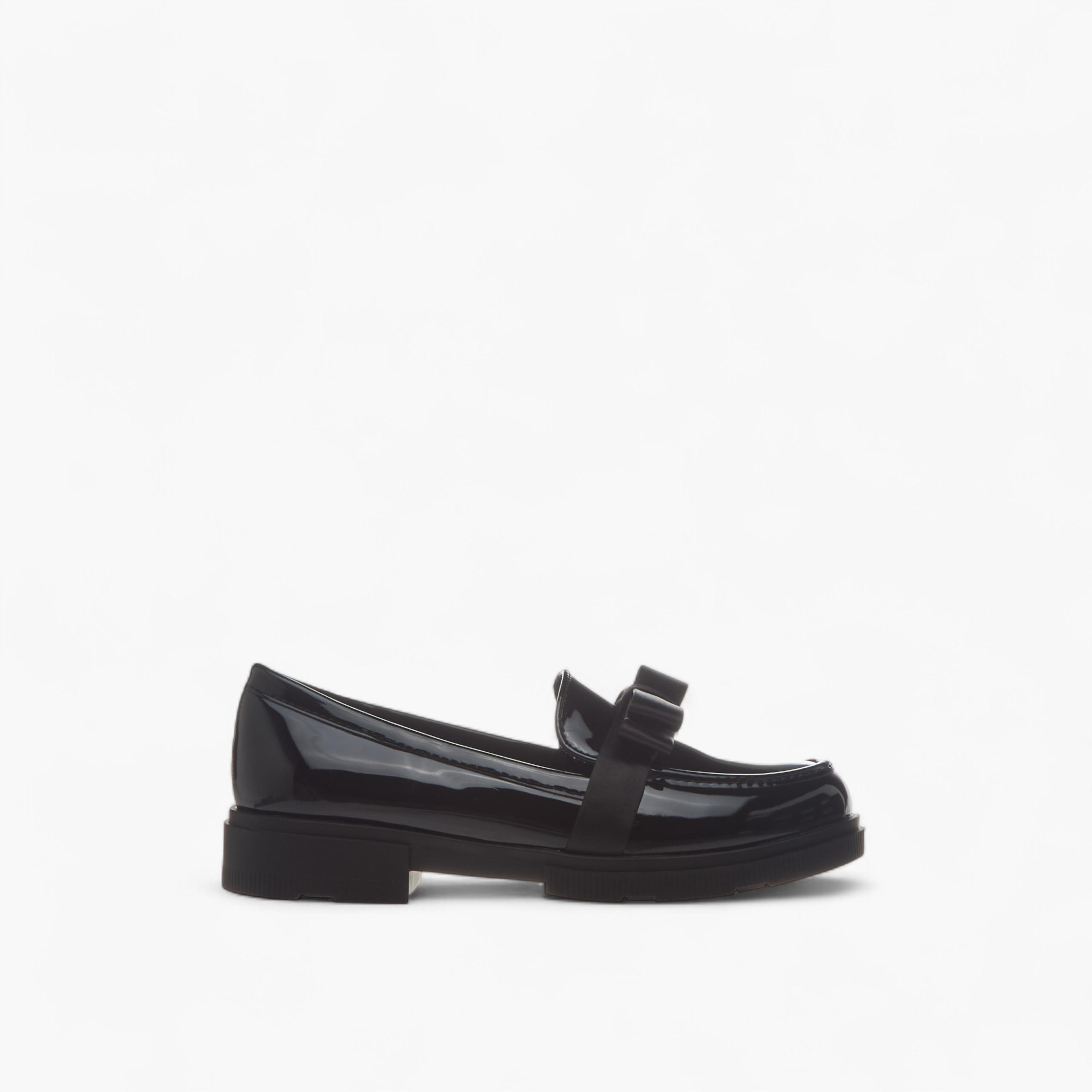 Flora Bella Solid Slip-On School Shoes with Bow Accent-girls-shoes-schoolshoes-image-3