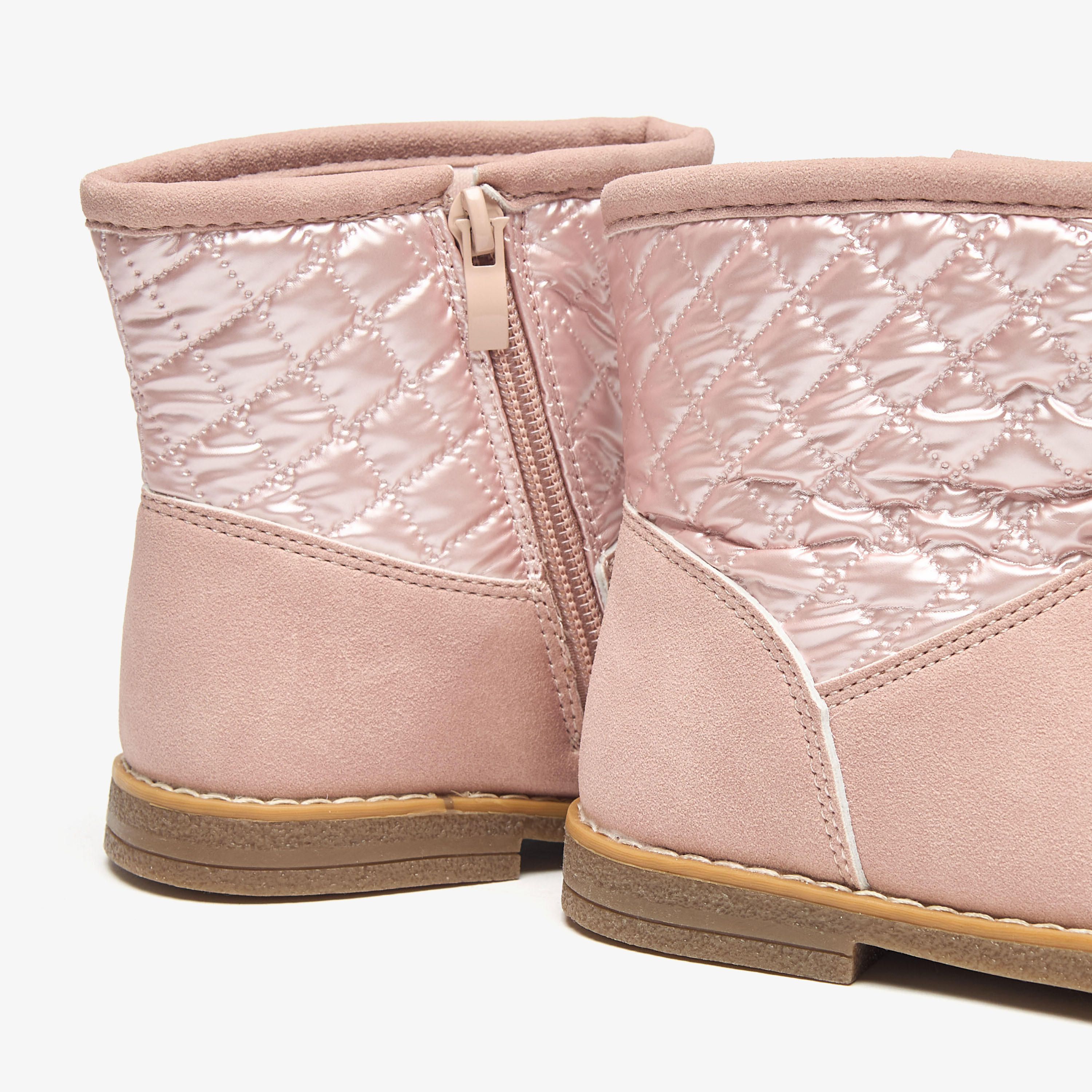 Flora Bella Quilted High Cut Boots with Zip Closure-girls-shoes-boots-image-10