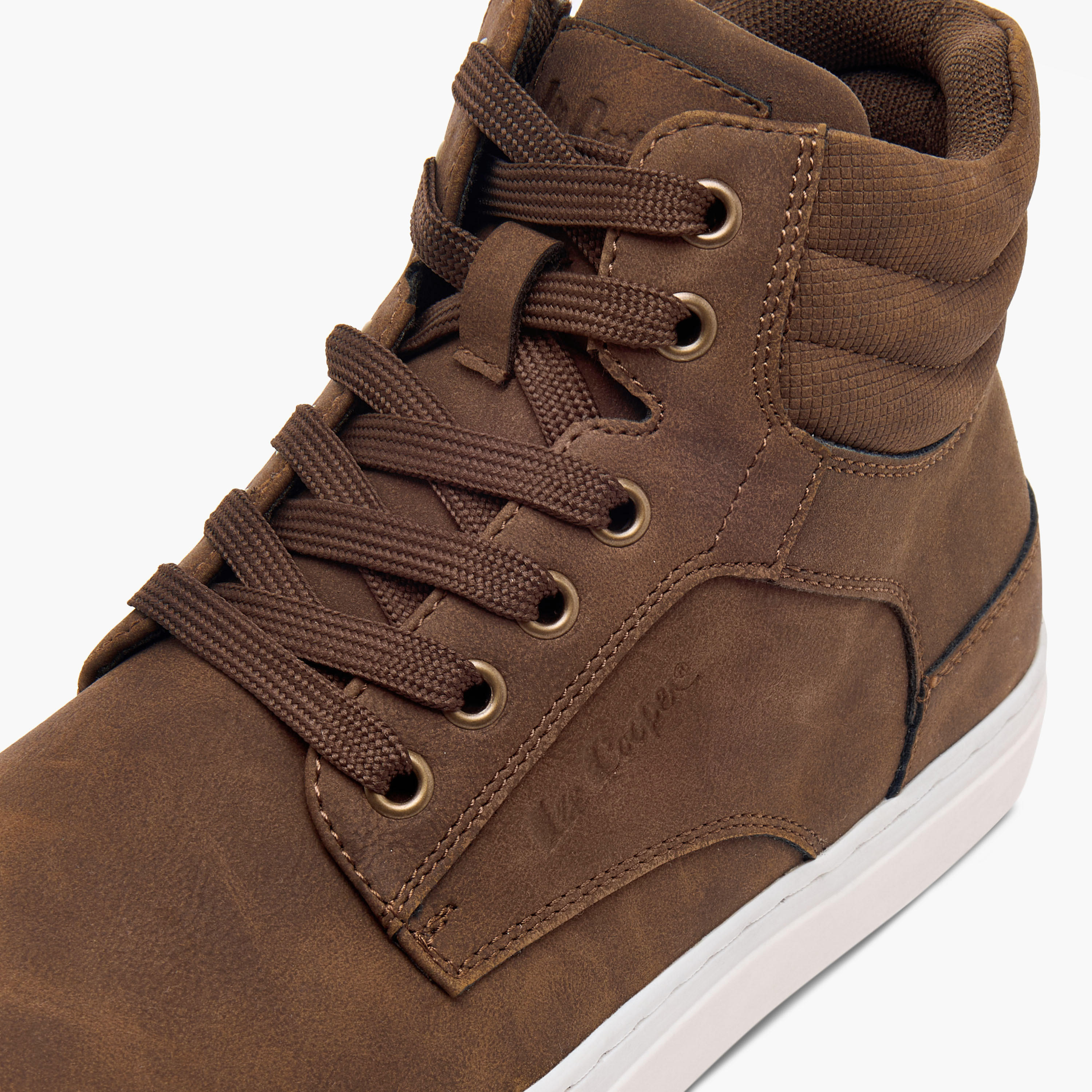 Lee Cooper Men's Solid Sneakers with Zip Closure-men-shoes-sneakers-image-9