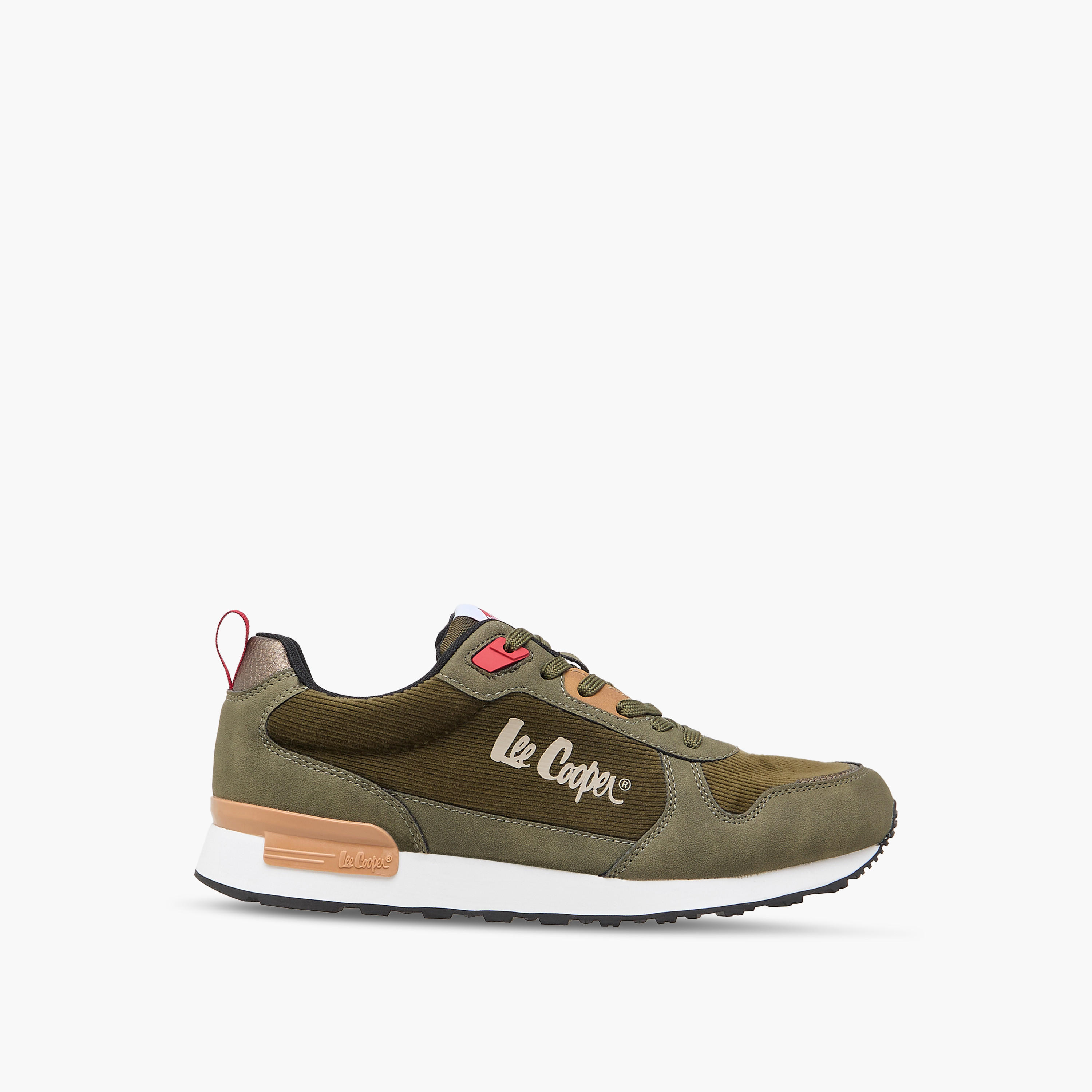 Lee Cooper Men's Panelled Lace-Up Sneakers with Pull Tab-men-shoes-sneakers-image-3