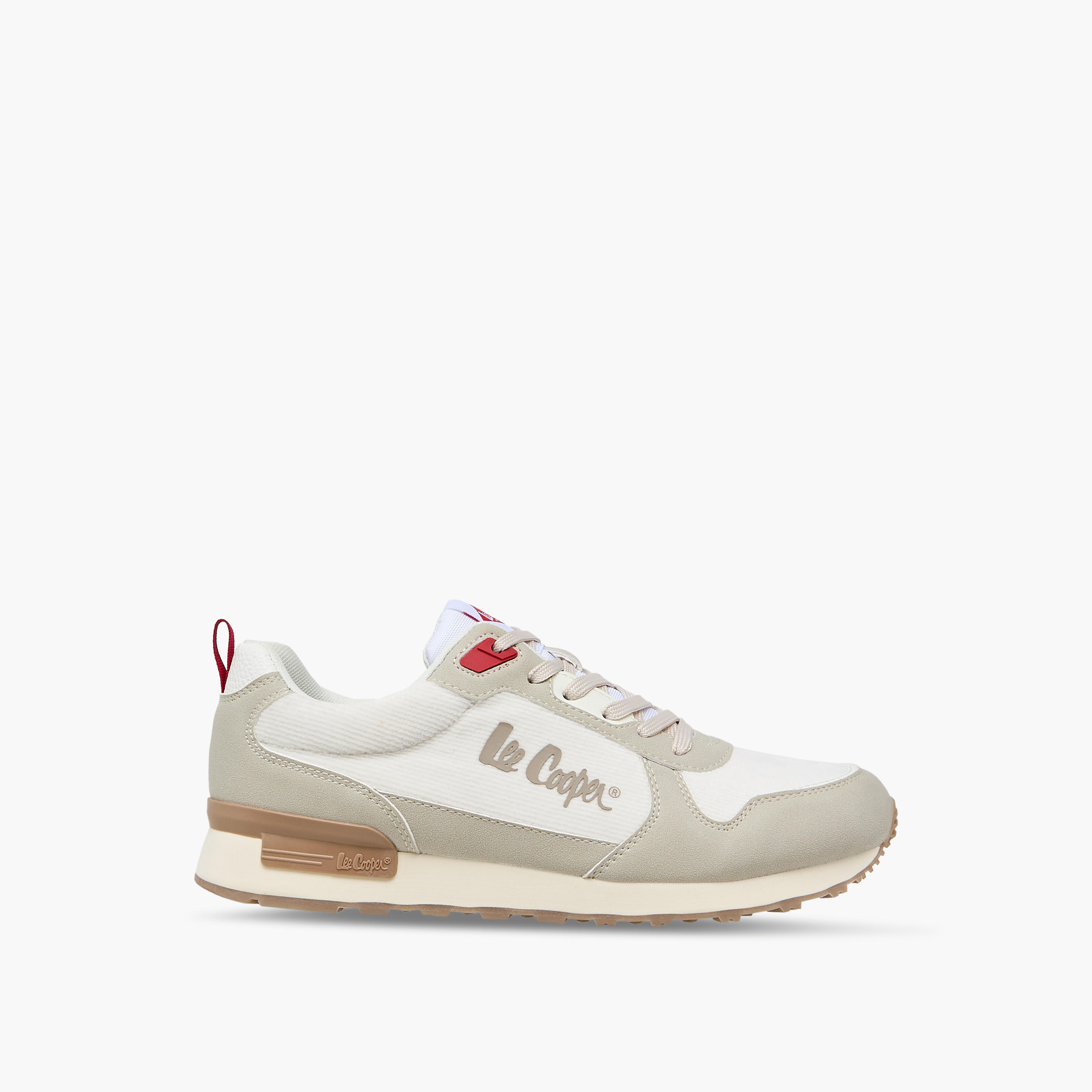 Lee Cooper Men's Panelled Lace-Up Sneakers with Pull Tab-men-shoes-sneakers-image-3