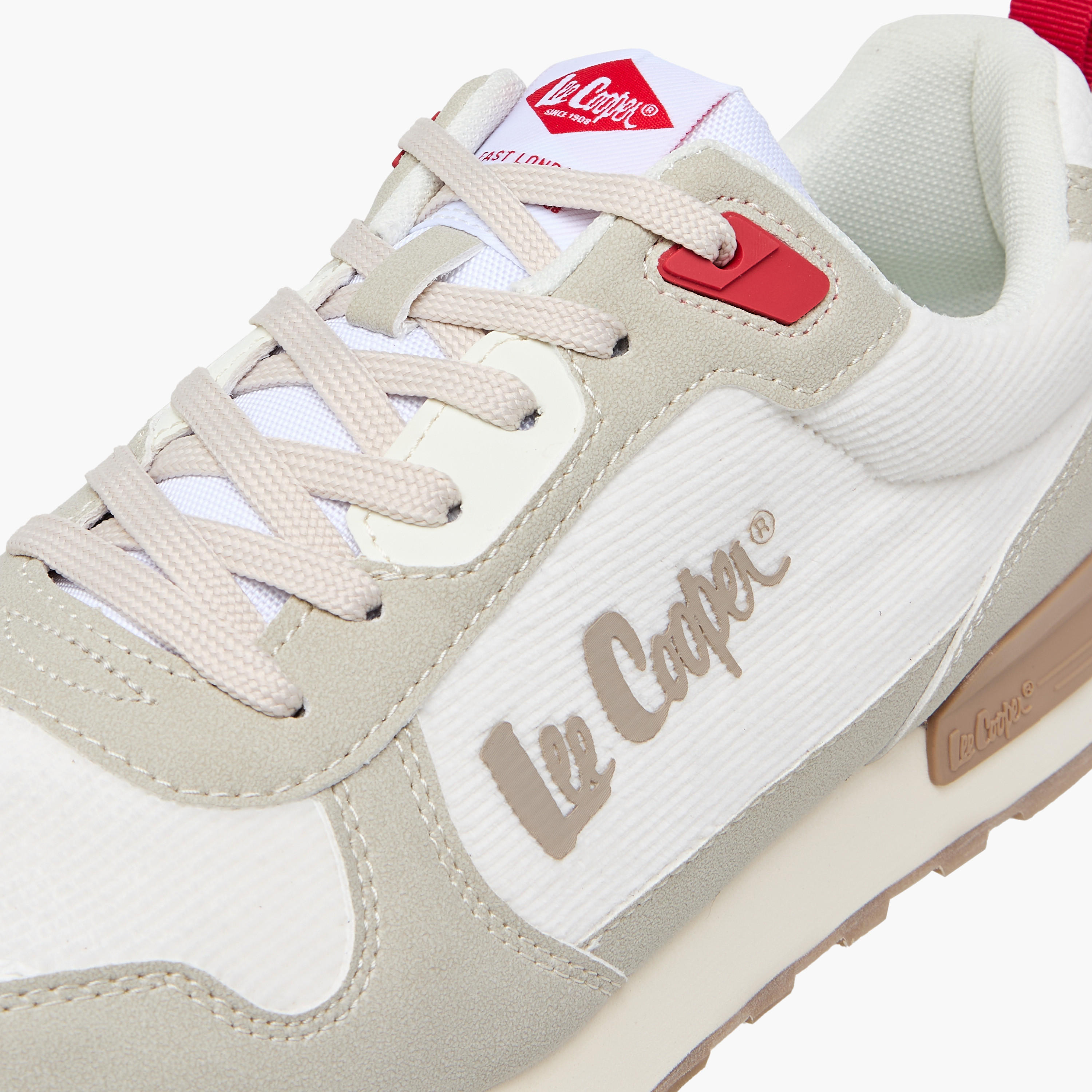 Lee Cooper Men's Panelled Lace-Up Sneakers with Pull Tab-men-shoes-sneakers-image-4
