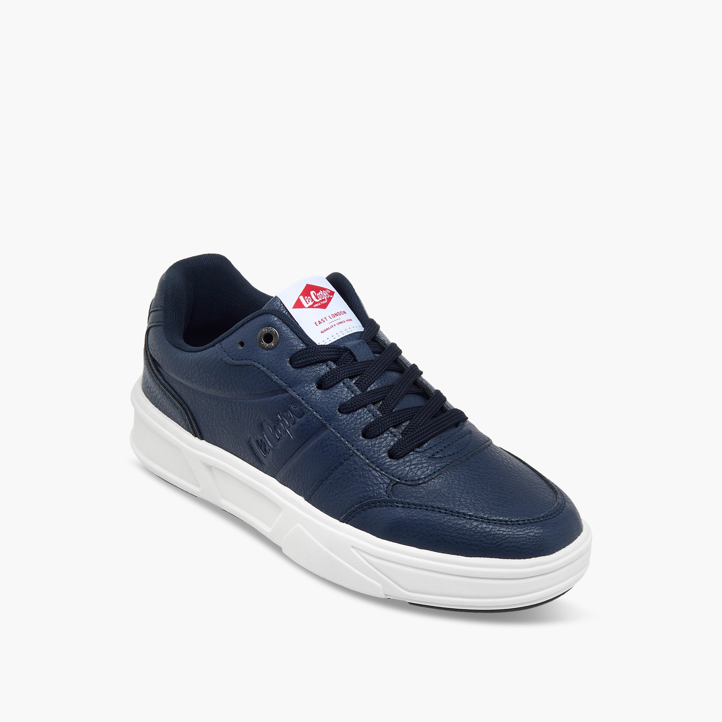 Lee Cooper Men's Logo Detail Lace-Up Ankle Sneakers-men-shoes-sneakers-image-2