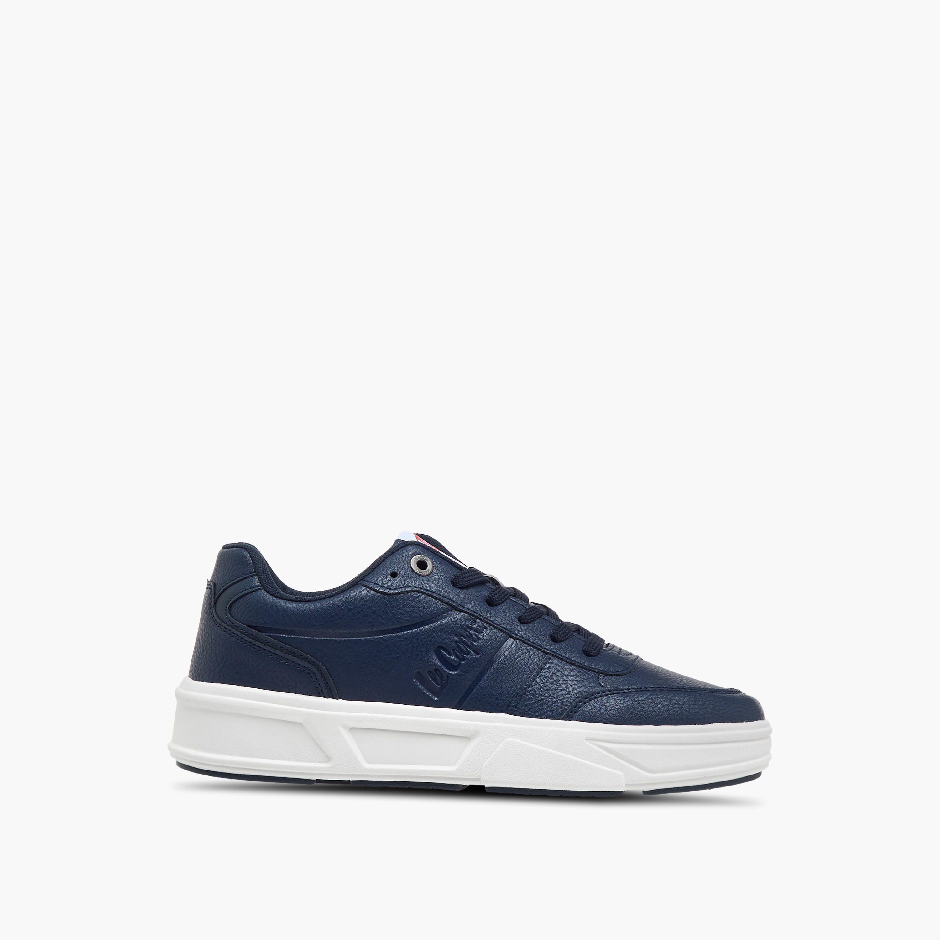 Lee Cooper Men's Logo Detail Lace-Up Ankle Sneakers-men-shoes-sneakers-image-3